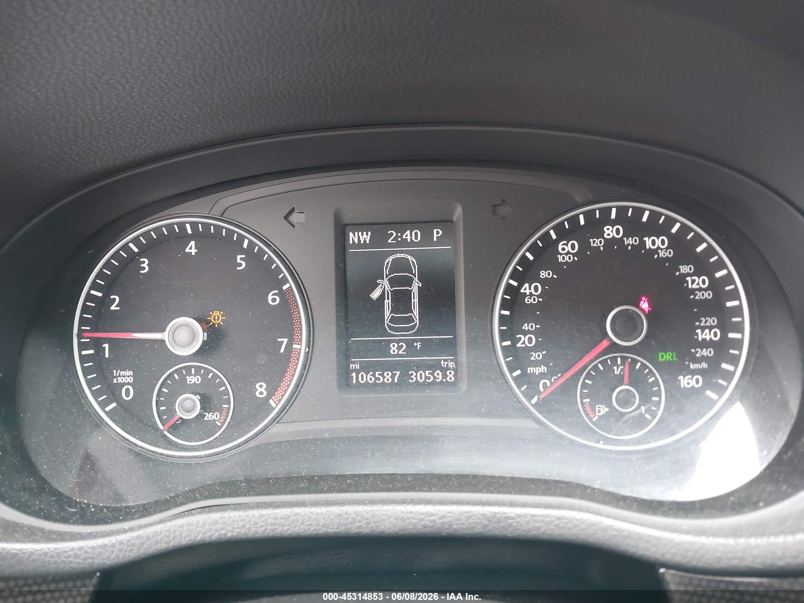 2015 Volkswagen Passat 1.8t Sport Серый vin: 1VWBT7A34FC008673