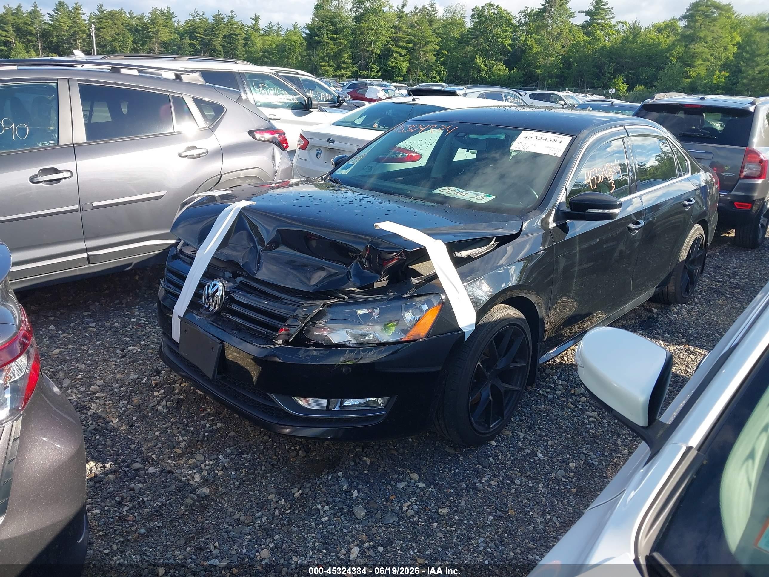 2015 Volkswagen Passat 1.8t Se Black vin: 1VWBT7A34FC018734