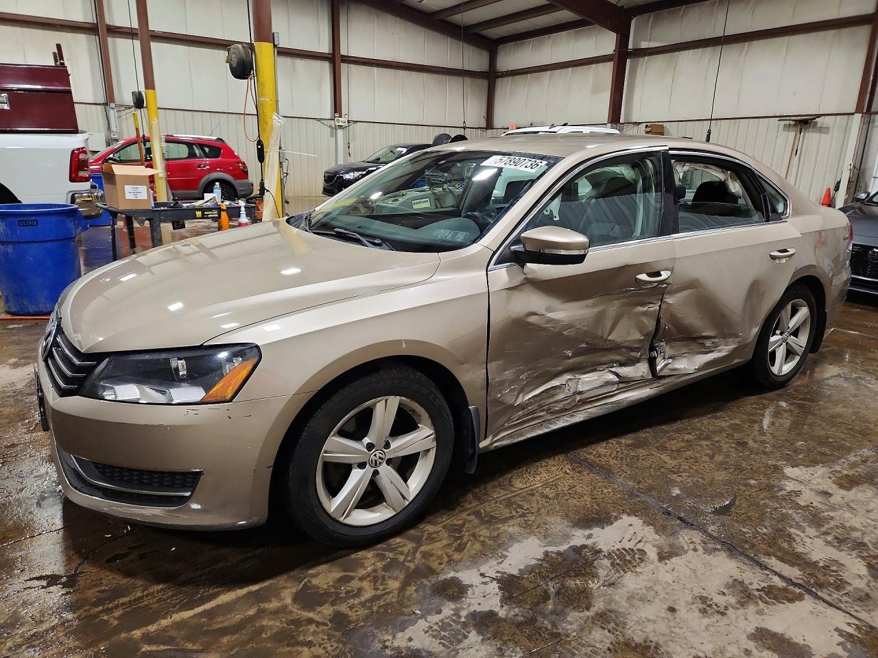 2015 Volkswagen Passat Se Tan vin: 1VWBT7A34FC026848