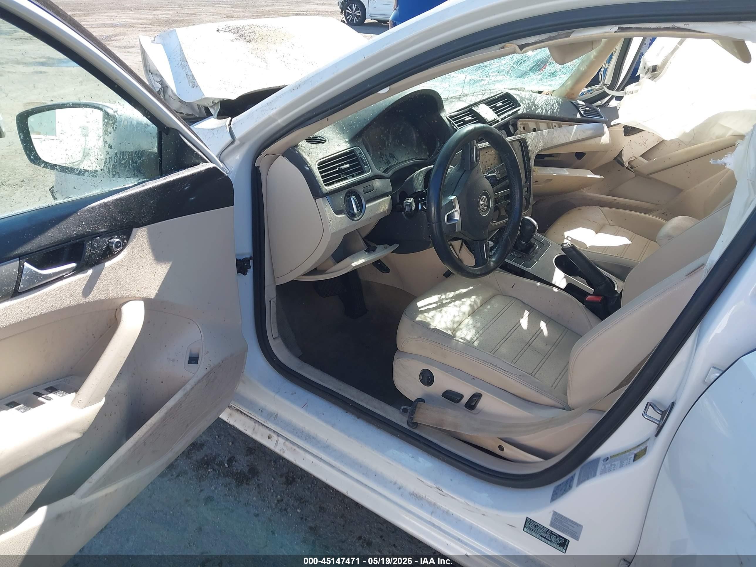 2015 Volkswagen Passat 1.8t Se White vin: 1VWBT7A34FC062054