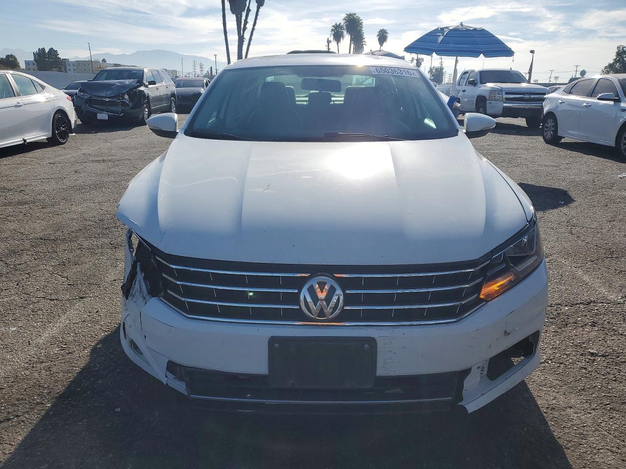 2017 Volkswagen Passat Se White vin: 1VWBT7A34HC010541