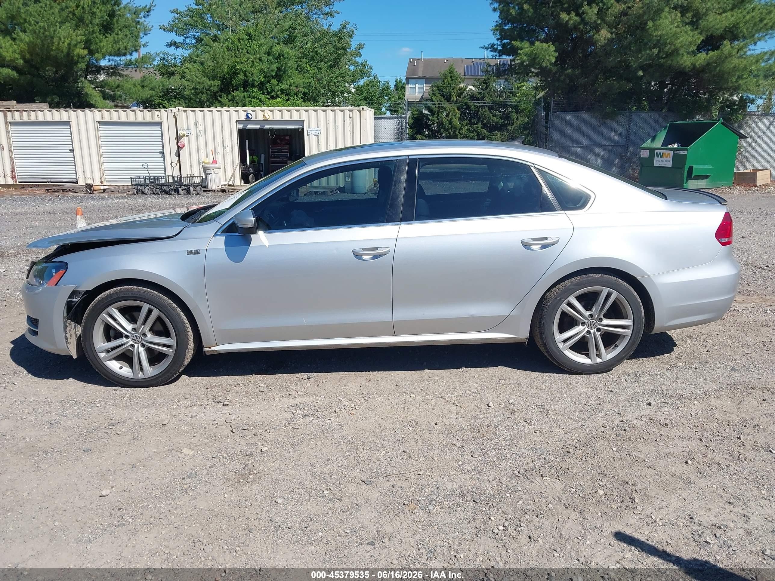 2014 Volkswagen Passat 1.8t Se Silver vin: 1VWBT7A35EC051241