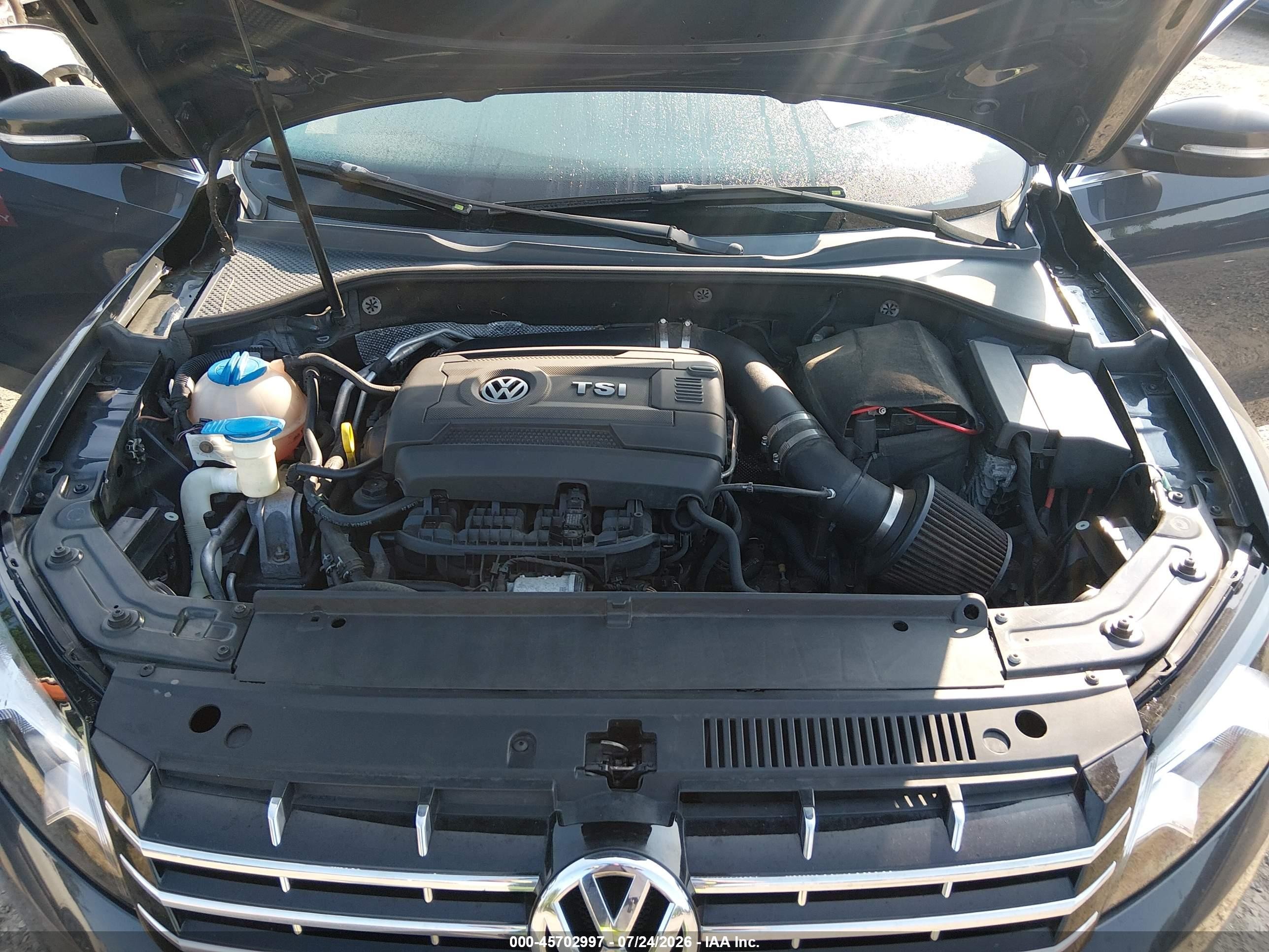 2014 Volkswagen Passat 1.8t Sport Gray vin: 1VWBT7A35EC088094