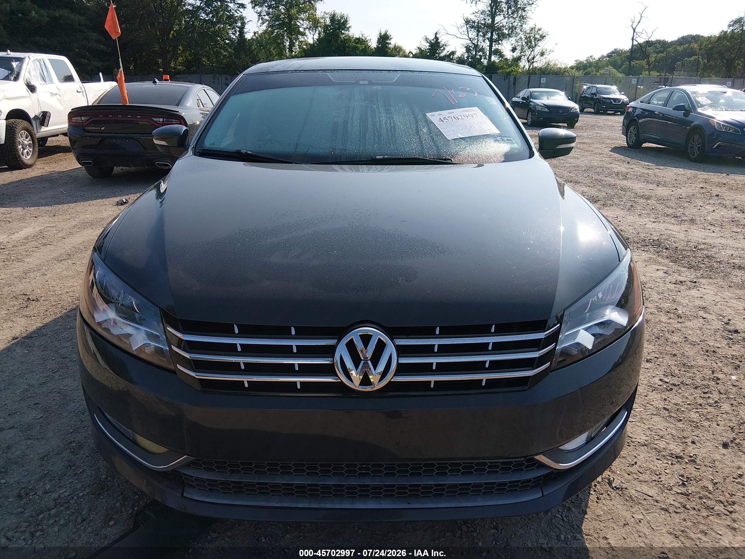 2014 Volkswagen Passat 1.8t Sport Gray vin: 1VWBT7A35EC088094