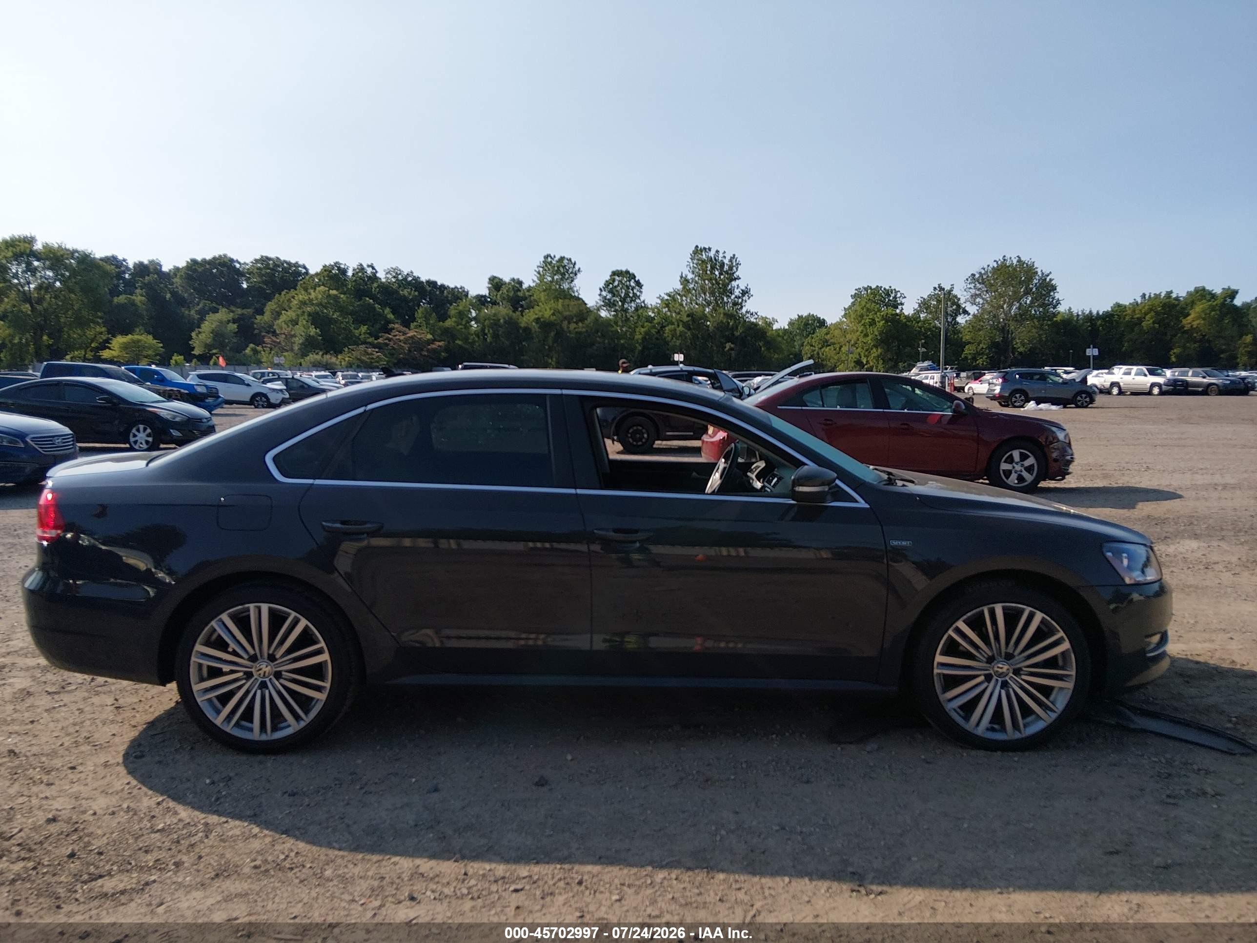 2014 Volkswagen Passat 1.8t Sport Gray vin: 1VWBT7A35EC088094