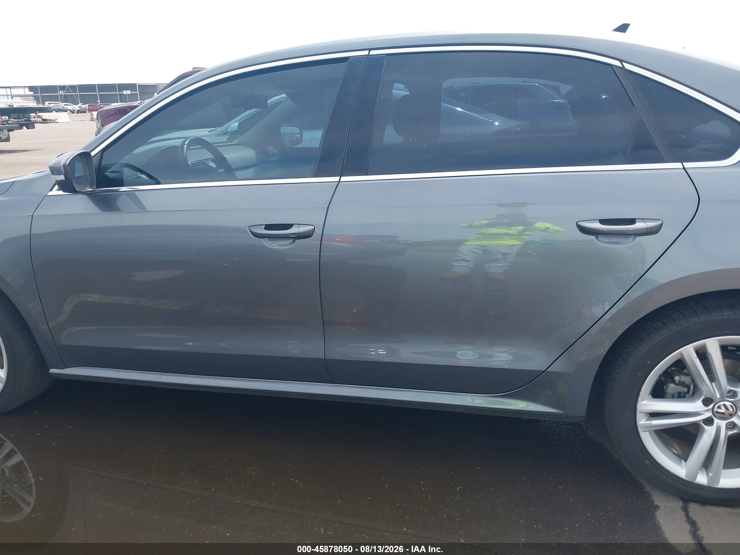 2014 Volkswagen Passat 1.8t Se Gray vin: 1VWBT7A35EC092971