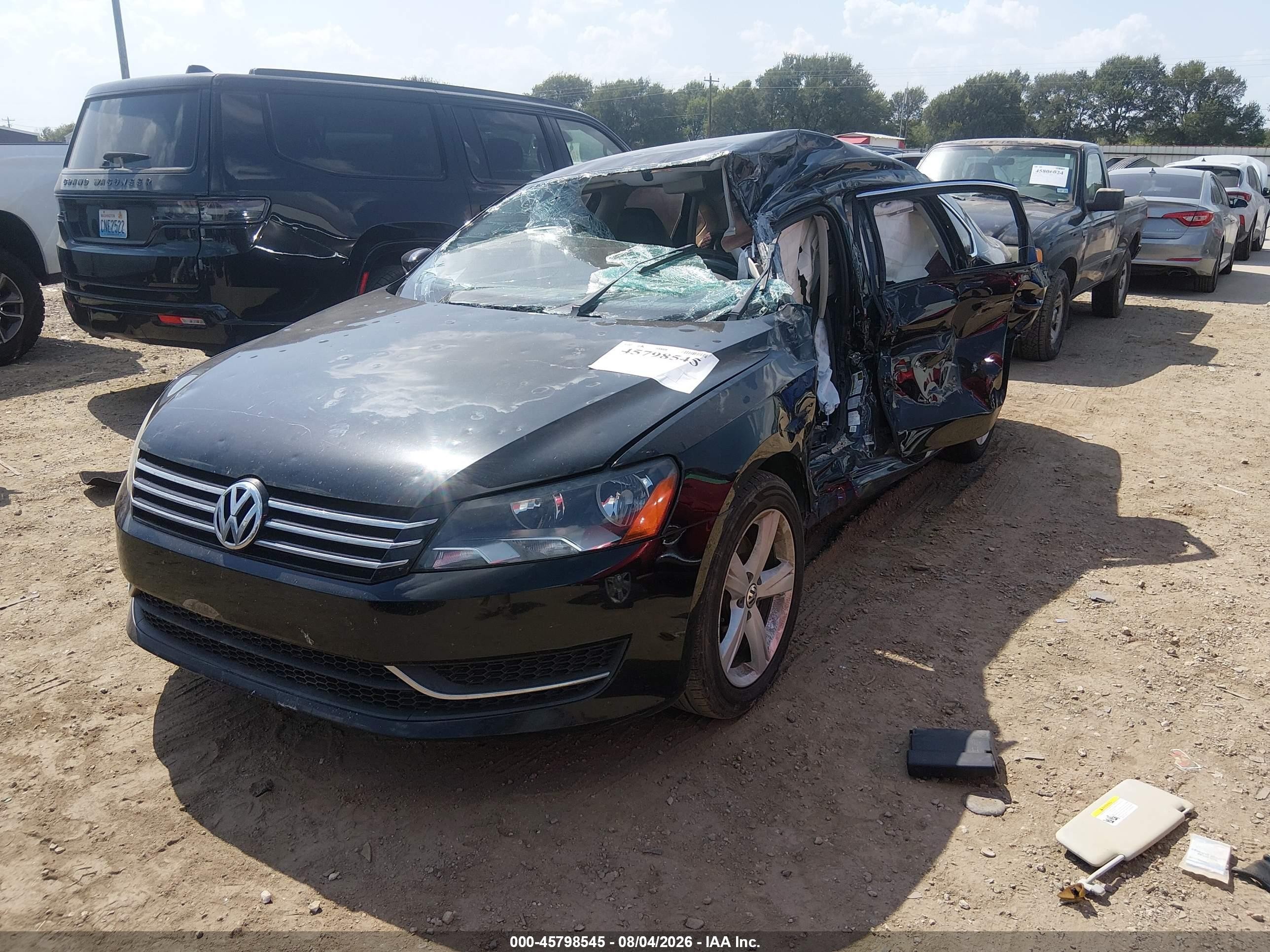 2015 Volkswagen Passat 1.8t Se Black vin: 1VWBT7A35FC029340