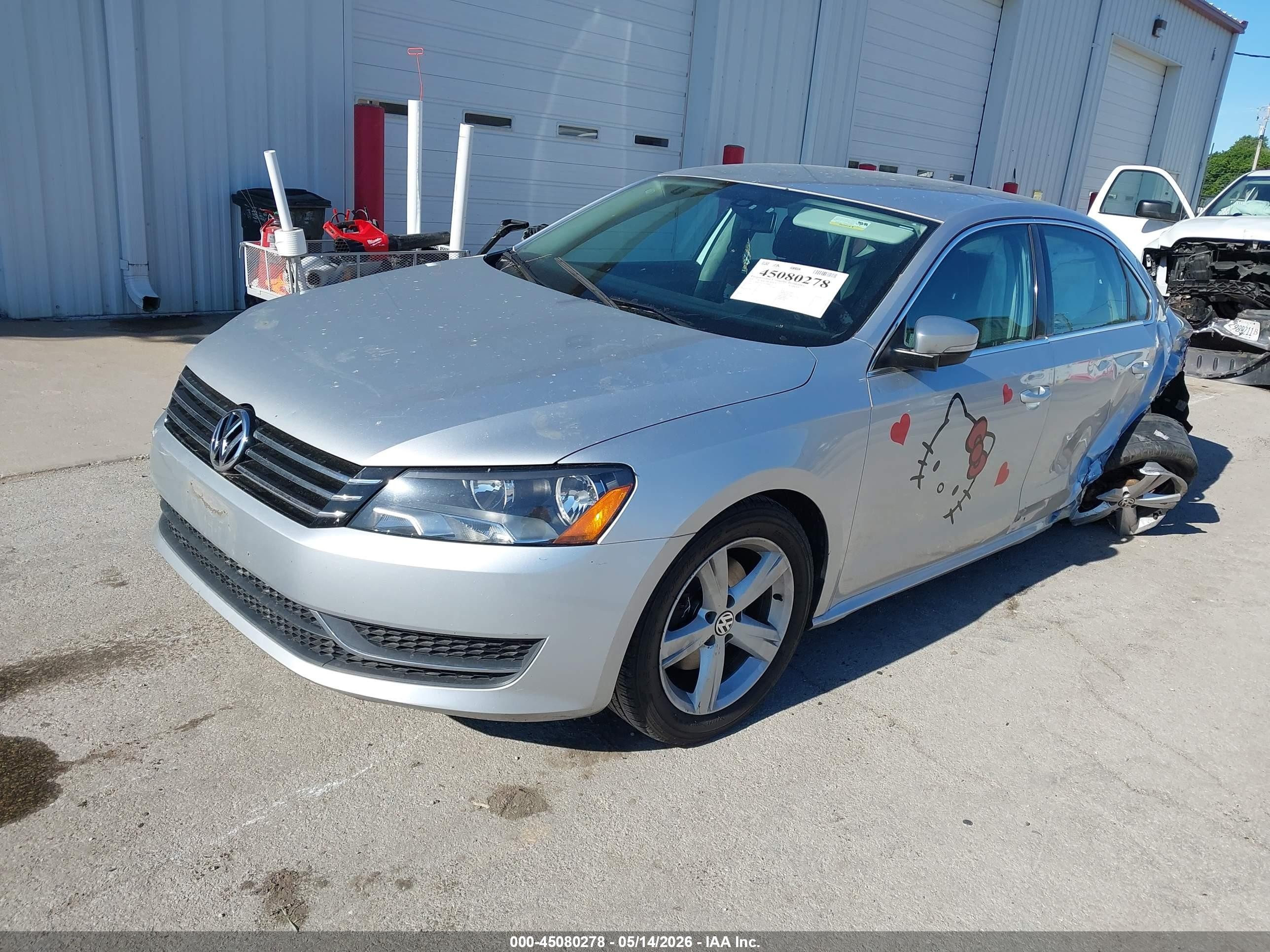2015 Volkswagen Passat 1.8t Se Gray vin: 1VWBT7A35FC048437