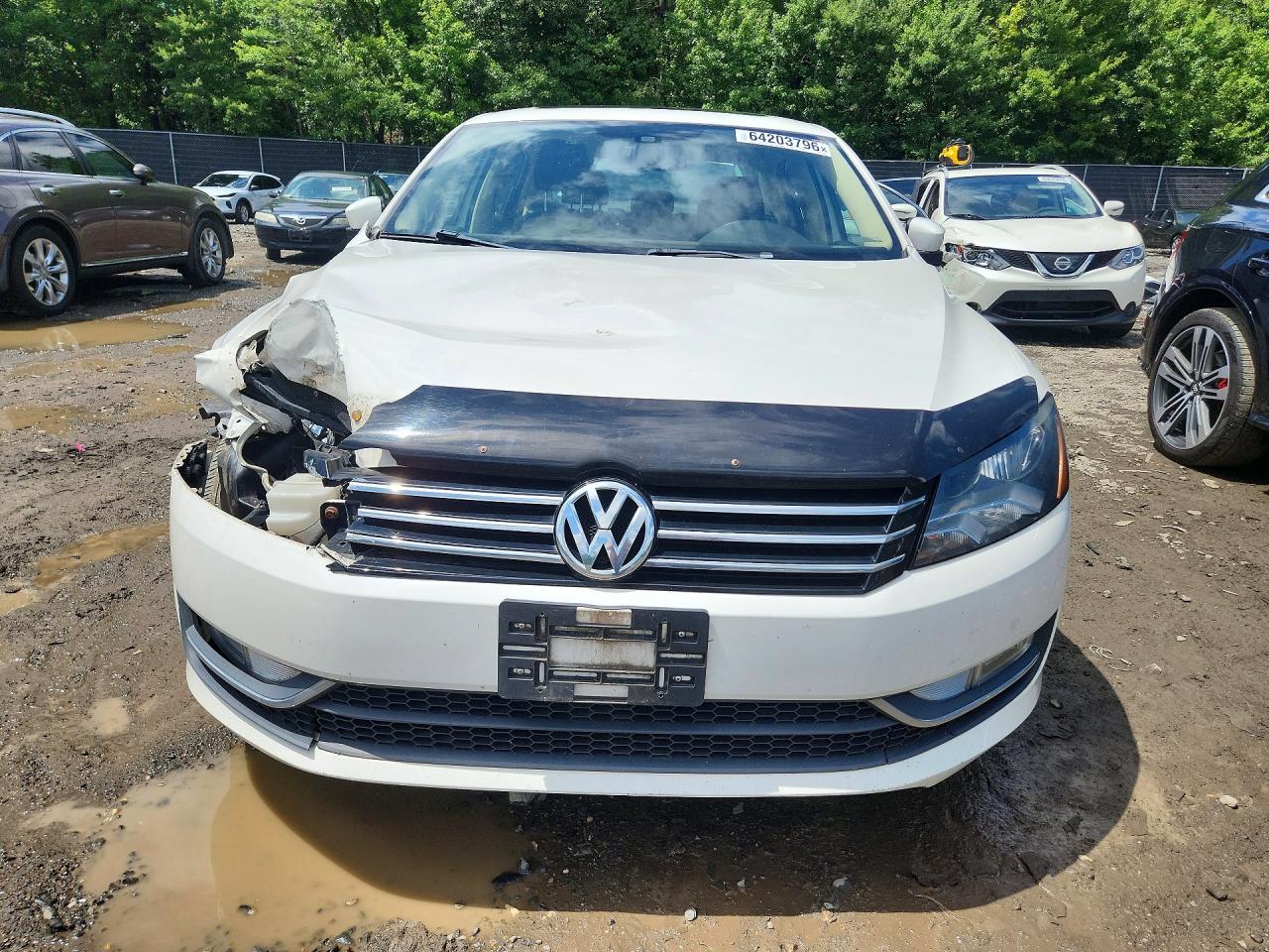 2015 Volkswagen Passat Se Белый vin: 1VWBT7A35FC073192