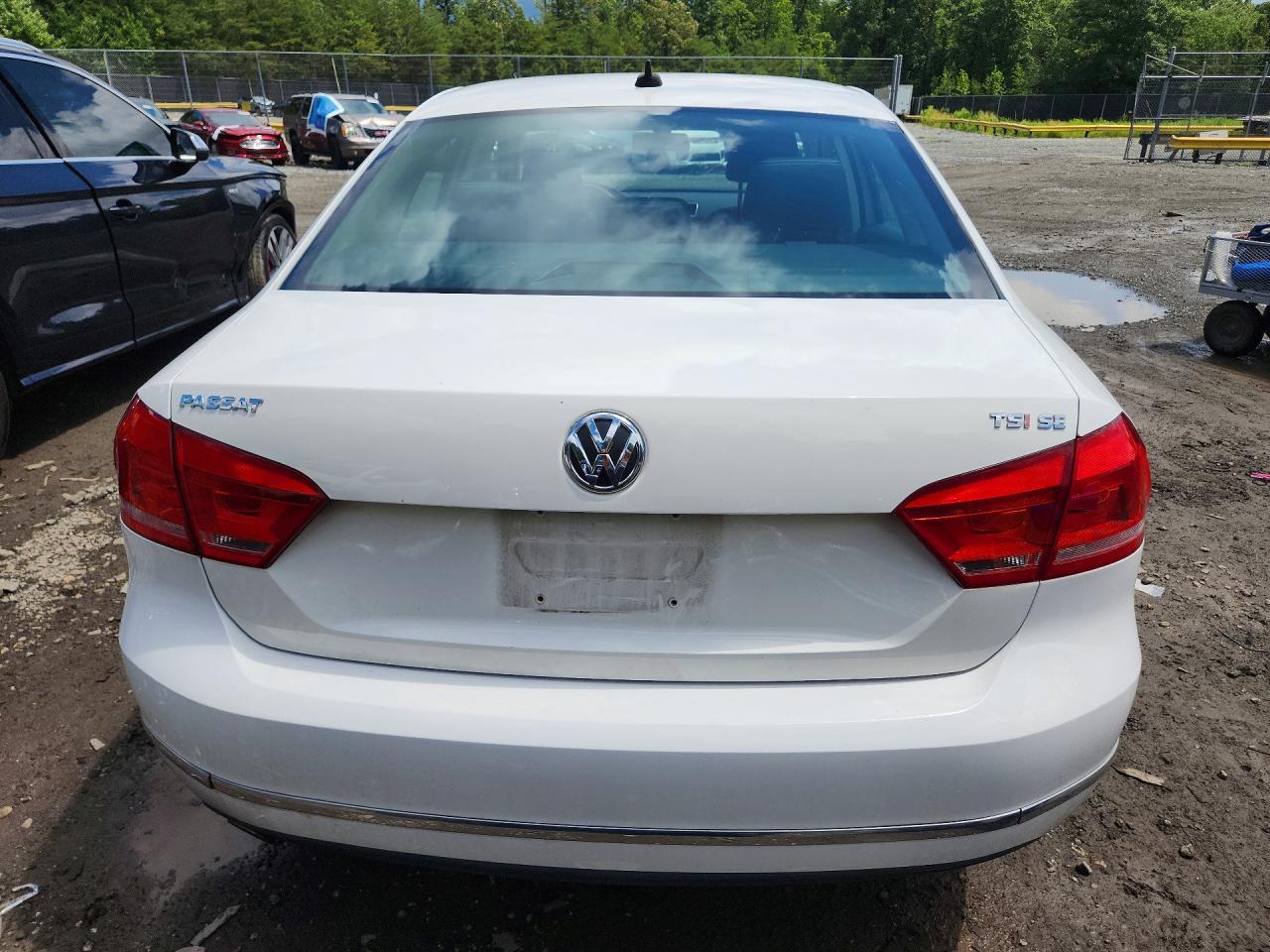 2015 Volkswagen Passat Se Белый vin: 1VWBT7A35FC073192