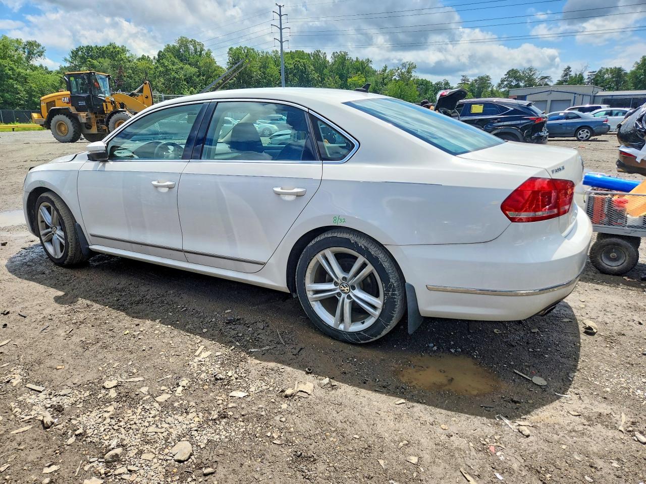 2015 Volkswagen Passat Se Белый vin: 1VWBT7A35FC073192