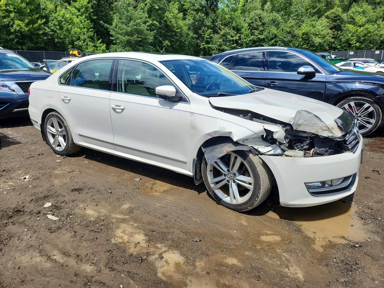 2015 Volkswagen Passat Se Белый vin: 1VWBT7A35FC073192