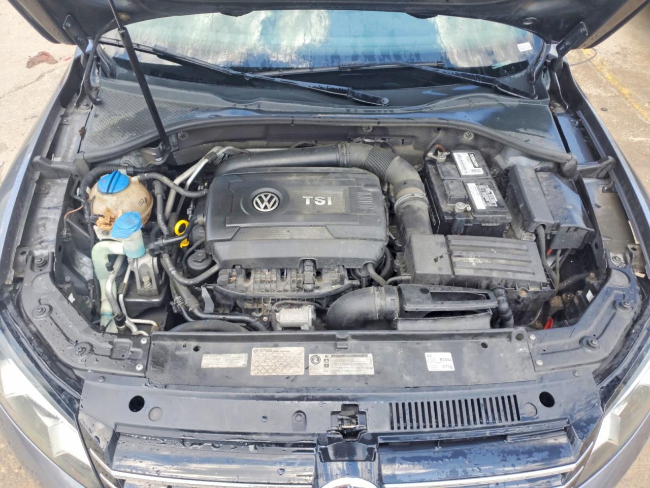 2014 Volkswagen Passat Se Серый vin: 1VWBT7A36EC080778