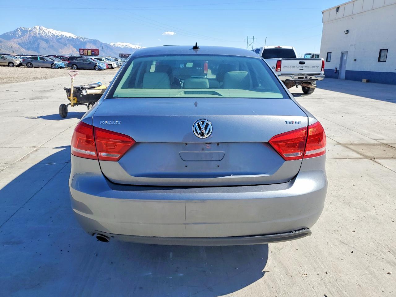 2014 Volkswagen Passat Se Gray vin: 1VWBT7A36EC084507
