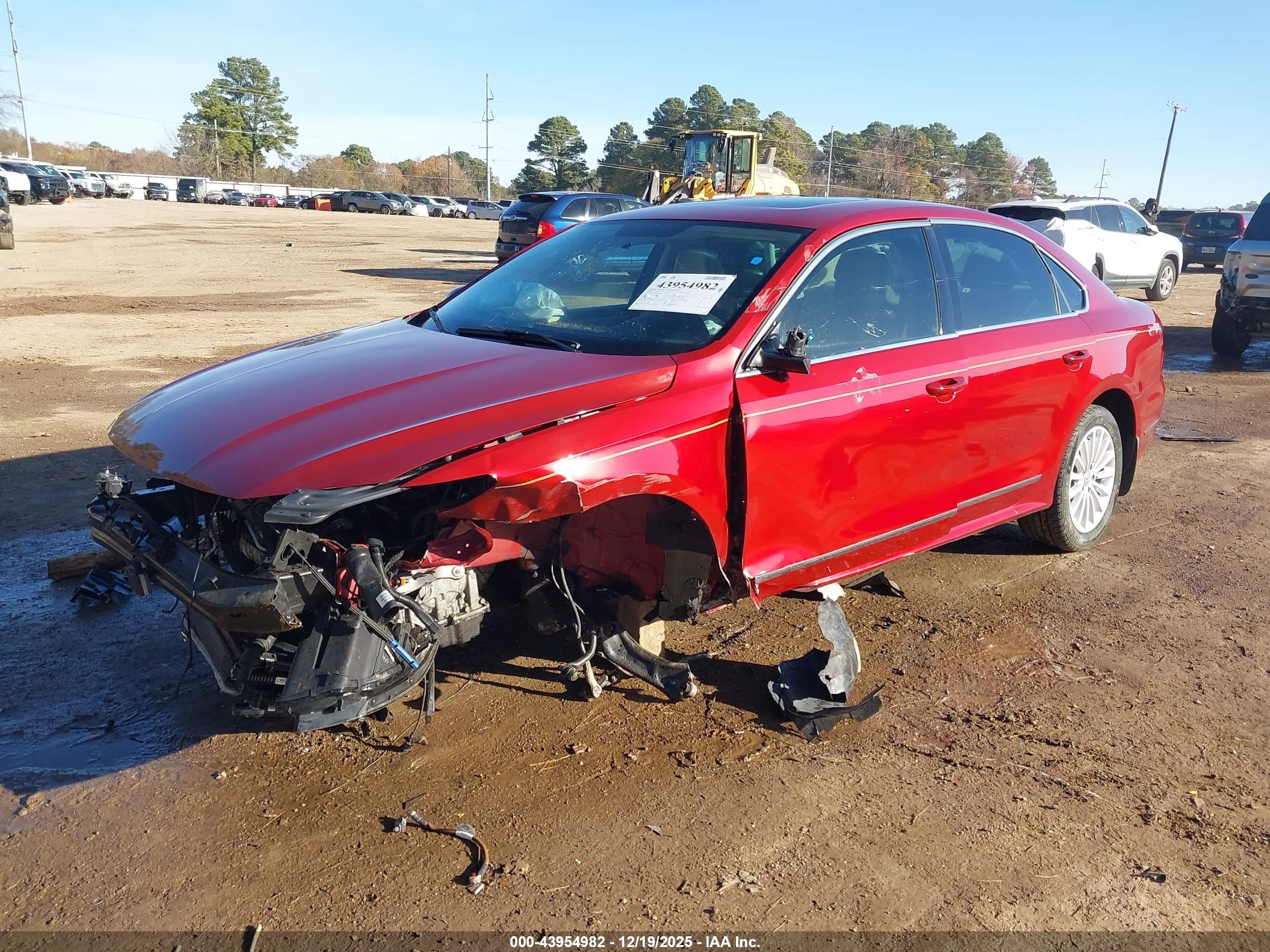 2017 Volkswagen Passat 1.8t Se Красный vin: 1VWBT7A36HC067534