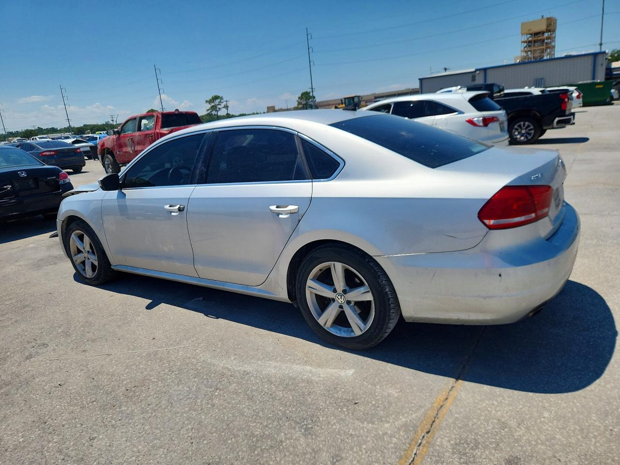 2014 Volkswagen Passat Se Silver vin: 1VWBT7A38EC075047