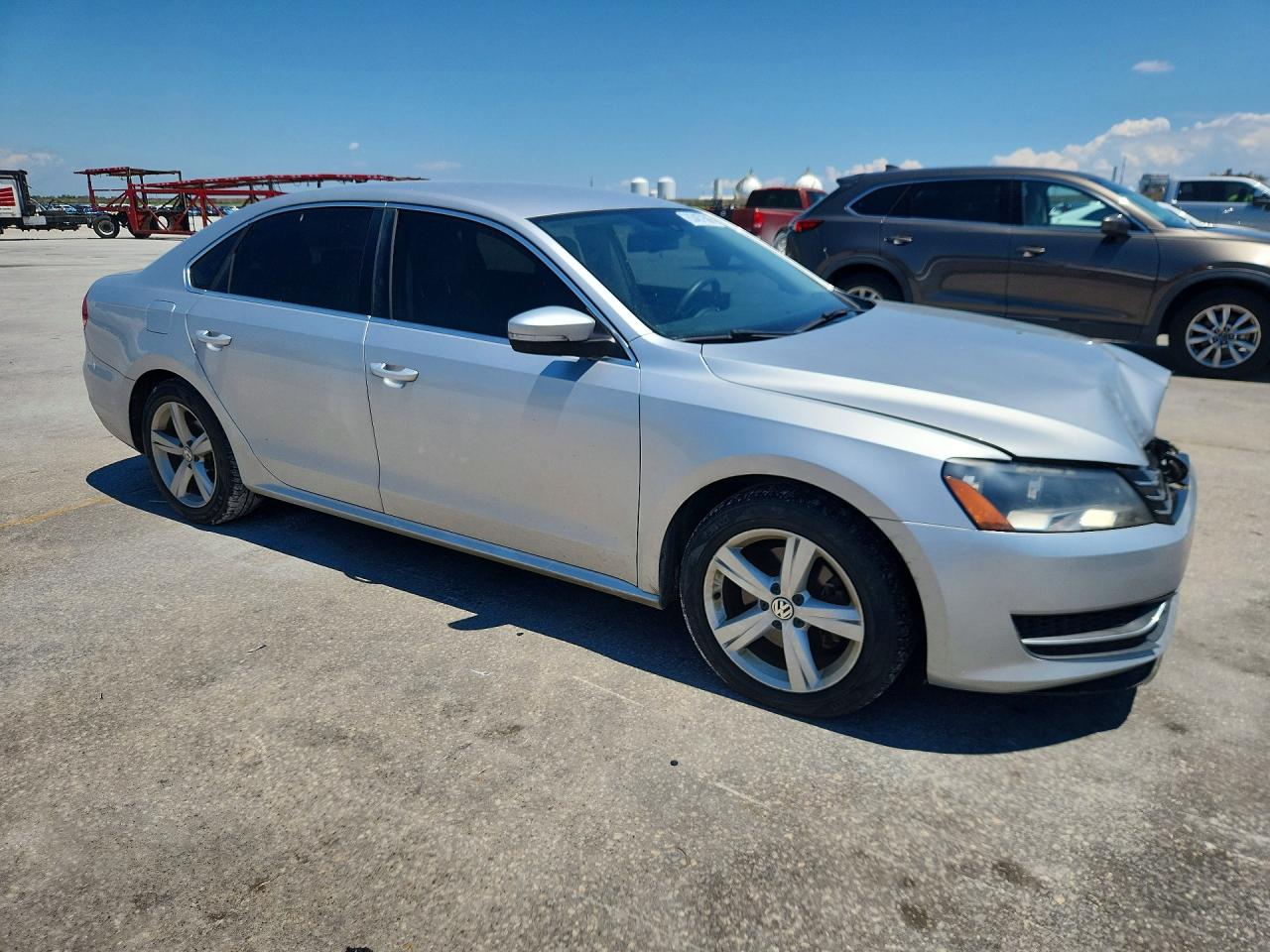 2014 Volkswagen Passat Se Silver vin: 1VWBT7A38EC075047