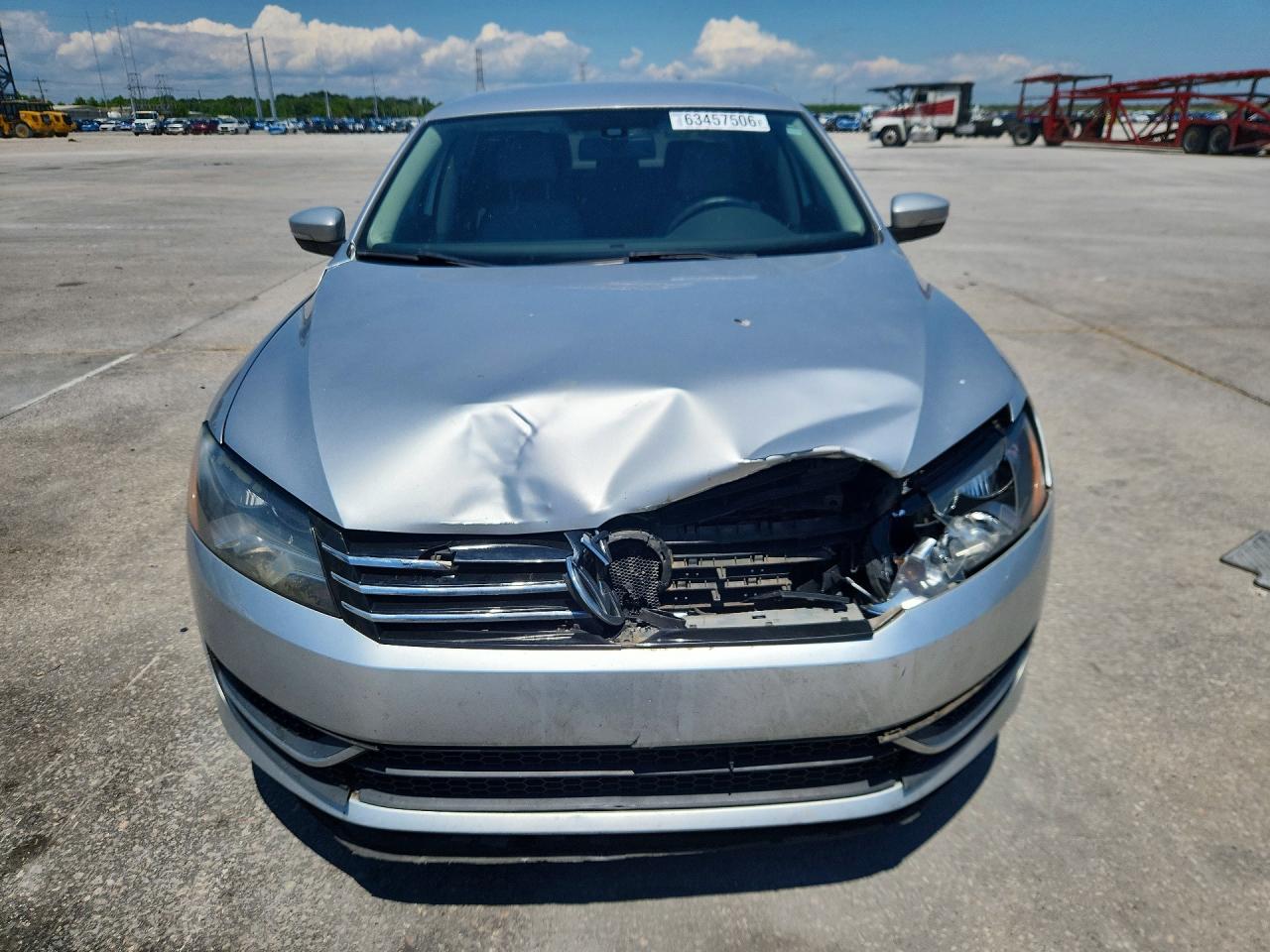 2014 Volkswagen Passat Se Silver vin: 1VWBT7A38EC075047