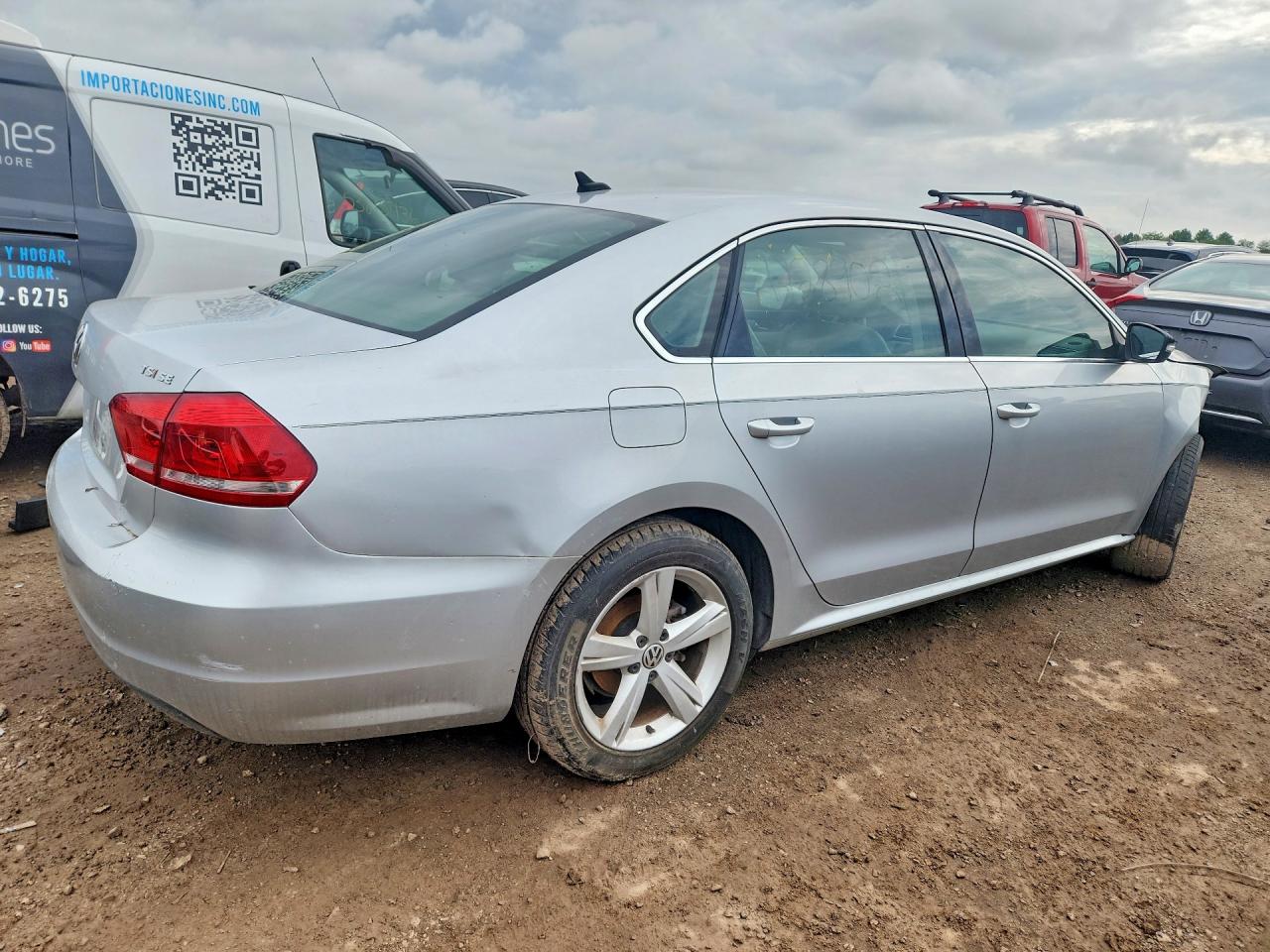 2014 Volkswagen Passat Se Silver vin: 1VWBT7A38EC118205