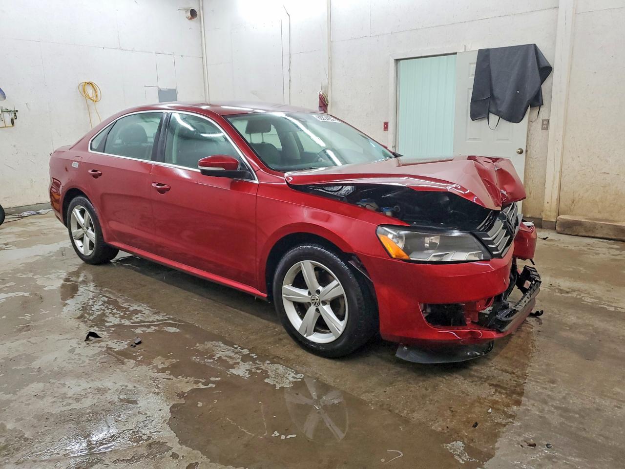2015 Volkswagen Passat Se Red vin: 1VWBT7A38FC026125