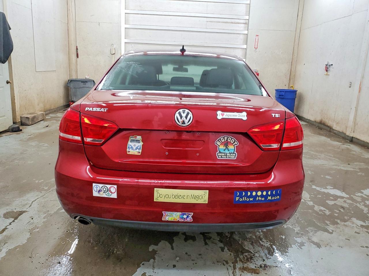 2015 Volkswagen Passat Se Red vin: 1VWBT7A38FC026125