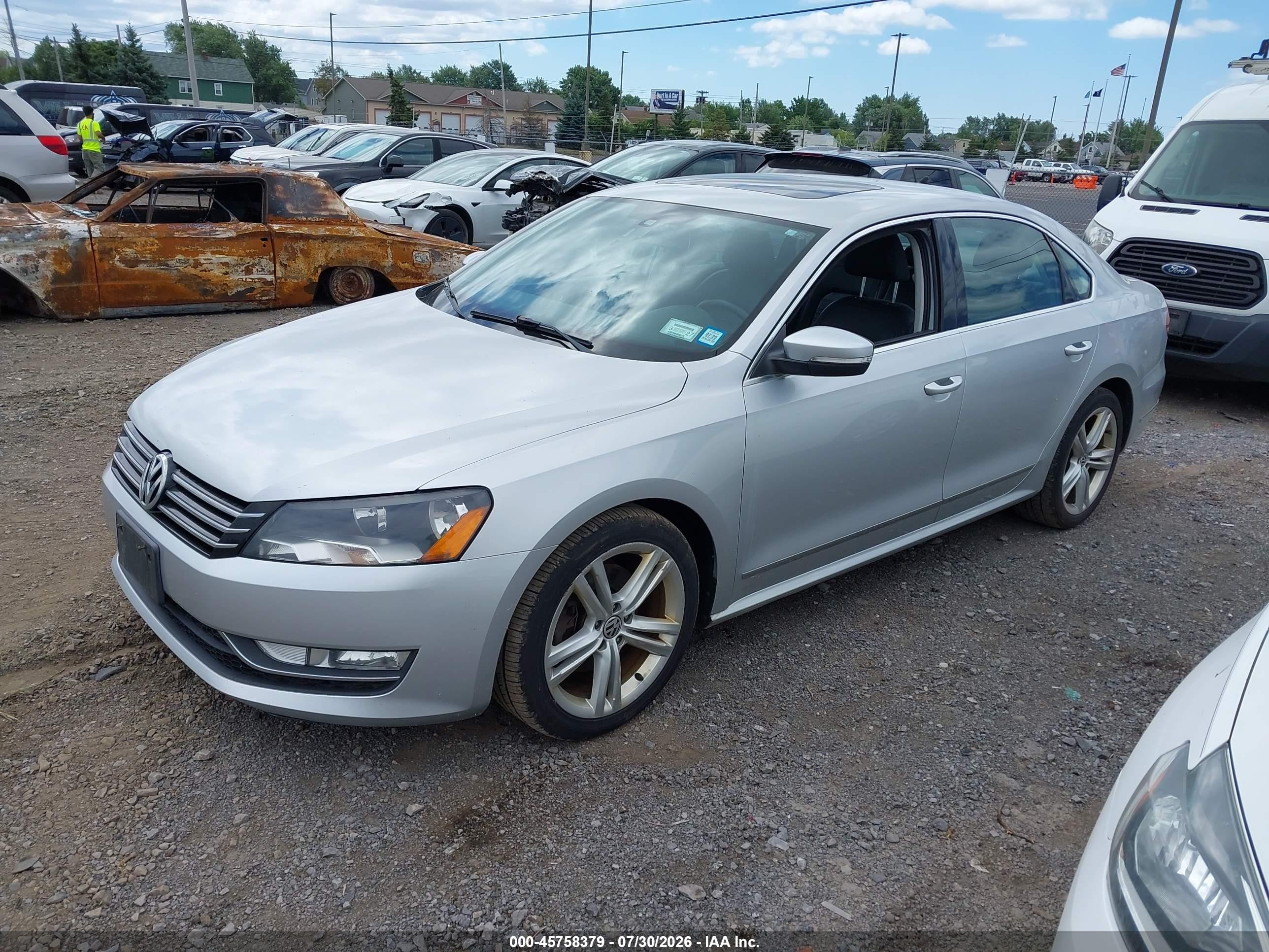2015 Volkswagen Passat 1.8t Se Silver vin: 1VWBT7A38FC043457