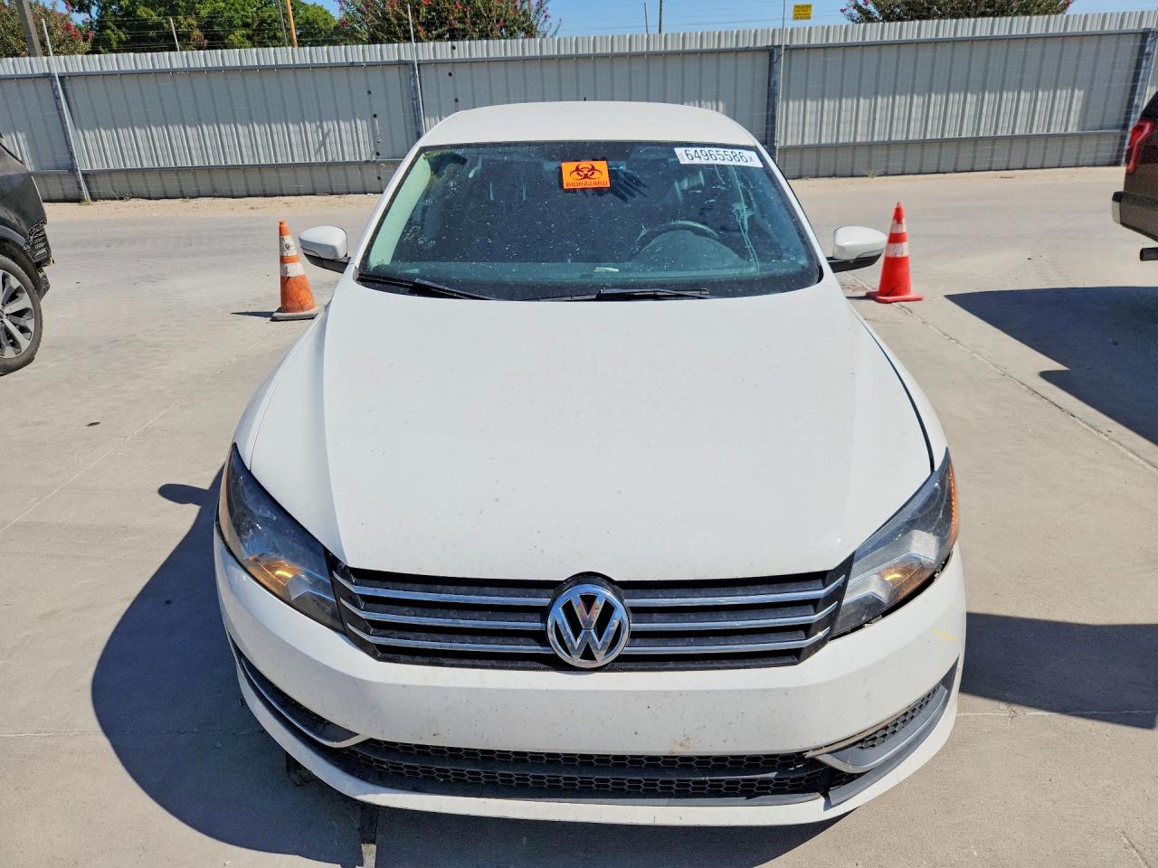 2014 Volkswagen Passat Se White vin: 1VWBT7A39EC036810