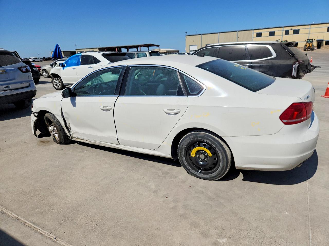 2014 Volkswagen Passat Se White vin: 1VWBT7A39EC036810