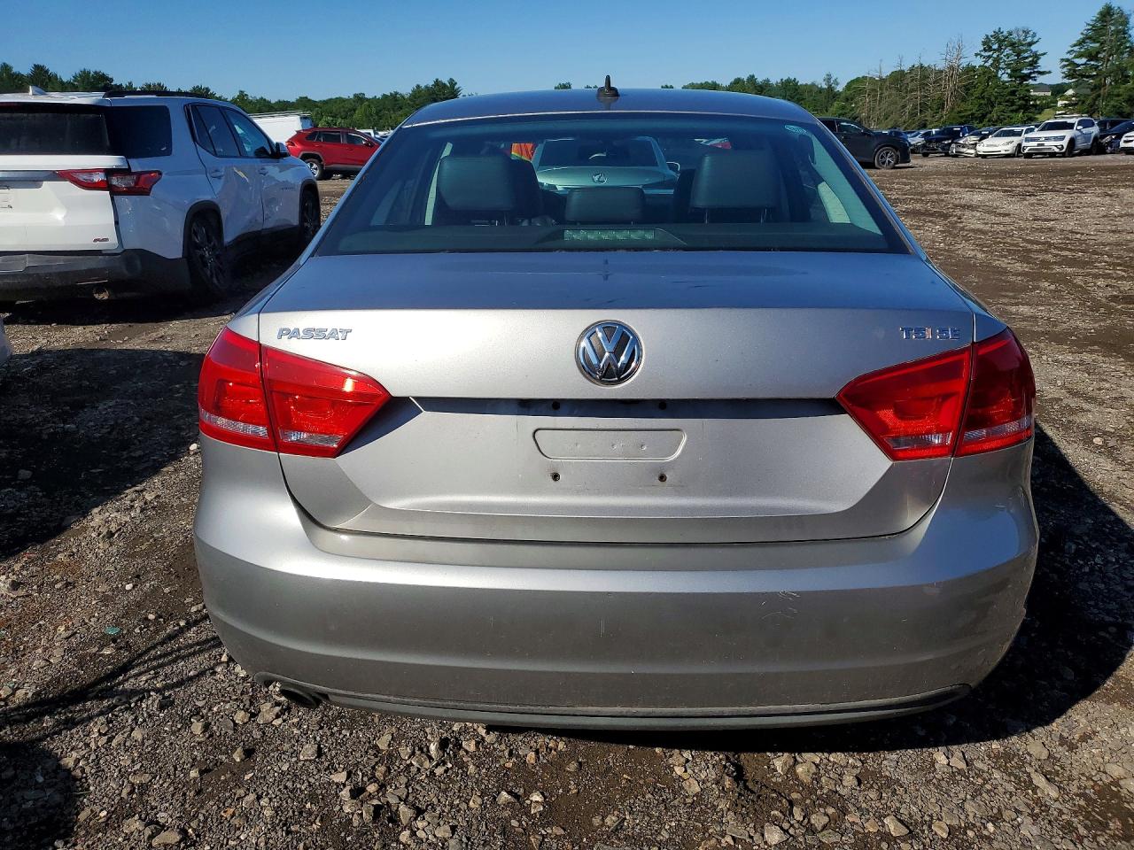 2014 Volkswagen Passat Se Silver vin: 1VWBT7A39EC055051