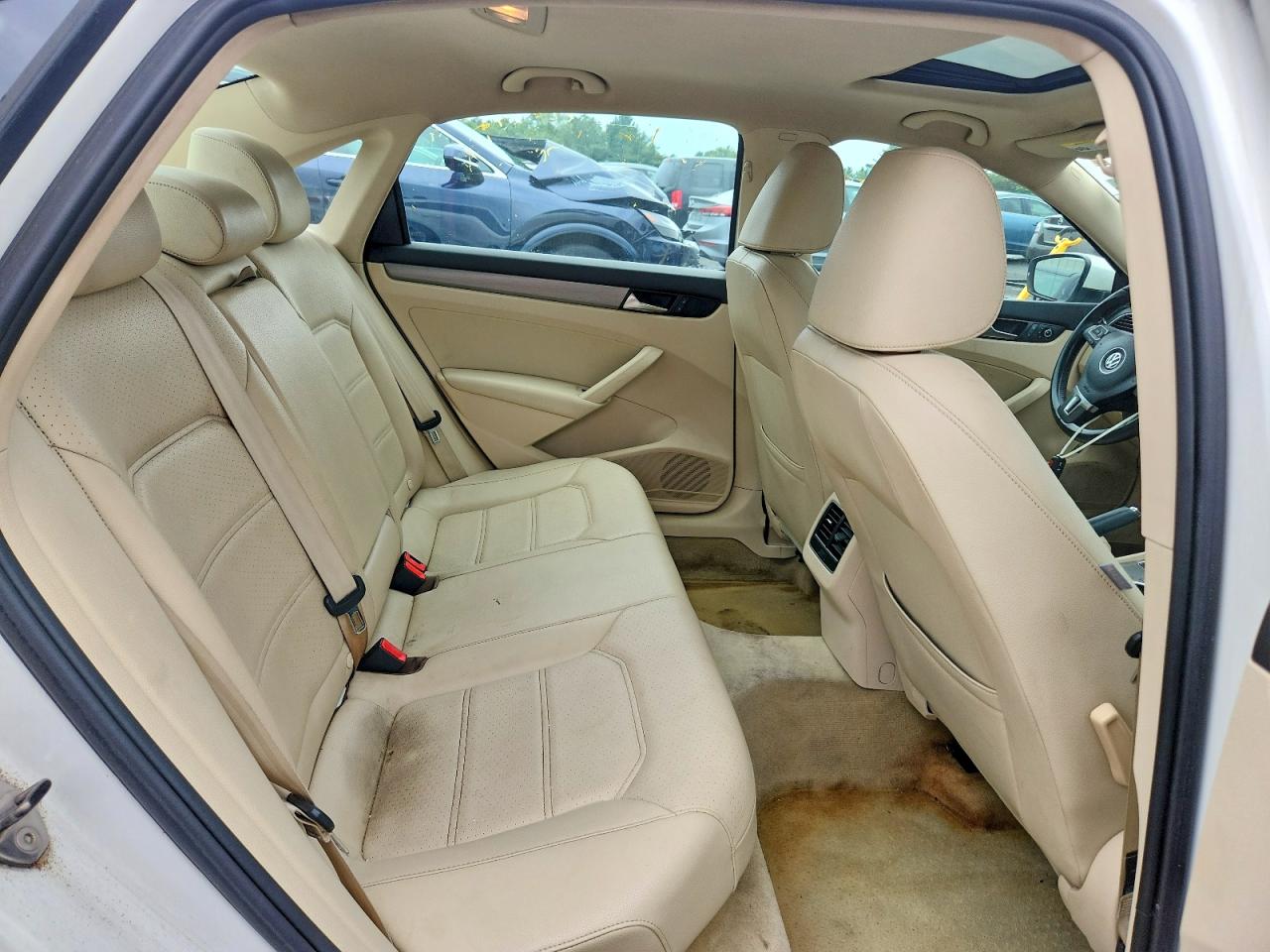 2014 Volkswagen Passat Se White vin: 1VWBT7A39EC087790