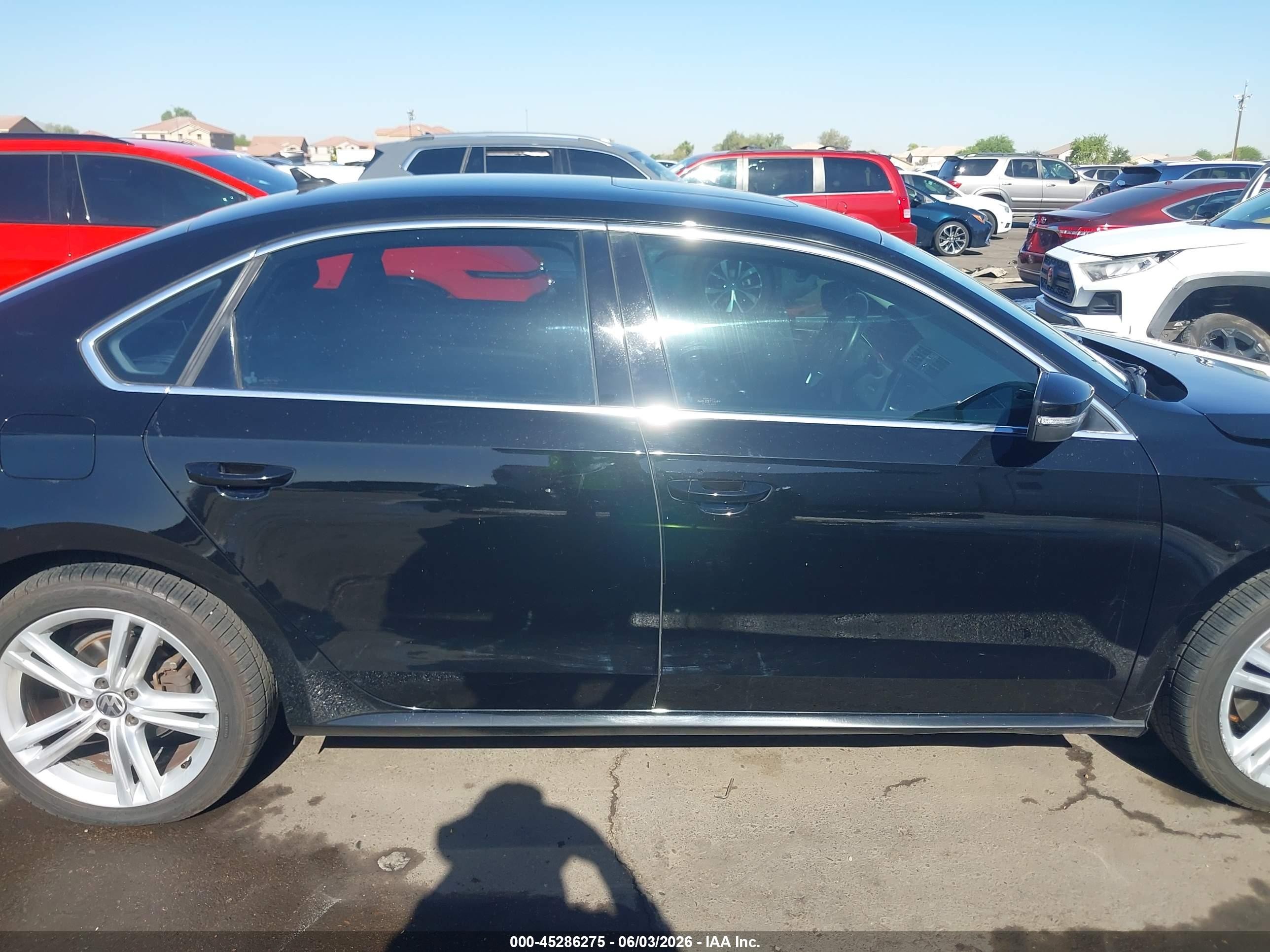 2014 Volkswagen Passat 1.8t Se Black vin: 1VWBT7A39EC096716