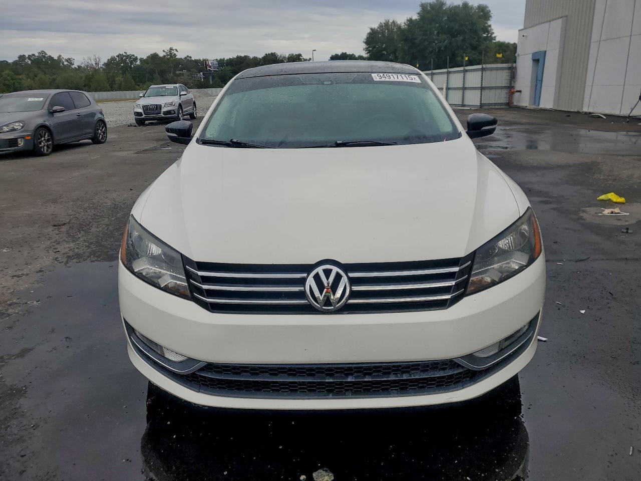 2014 Volkswagen Passat Se White vin: 1VWBT7A39EC100697