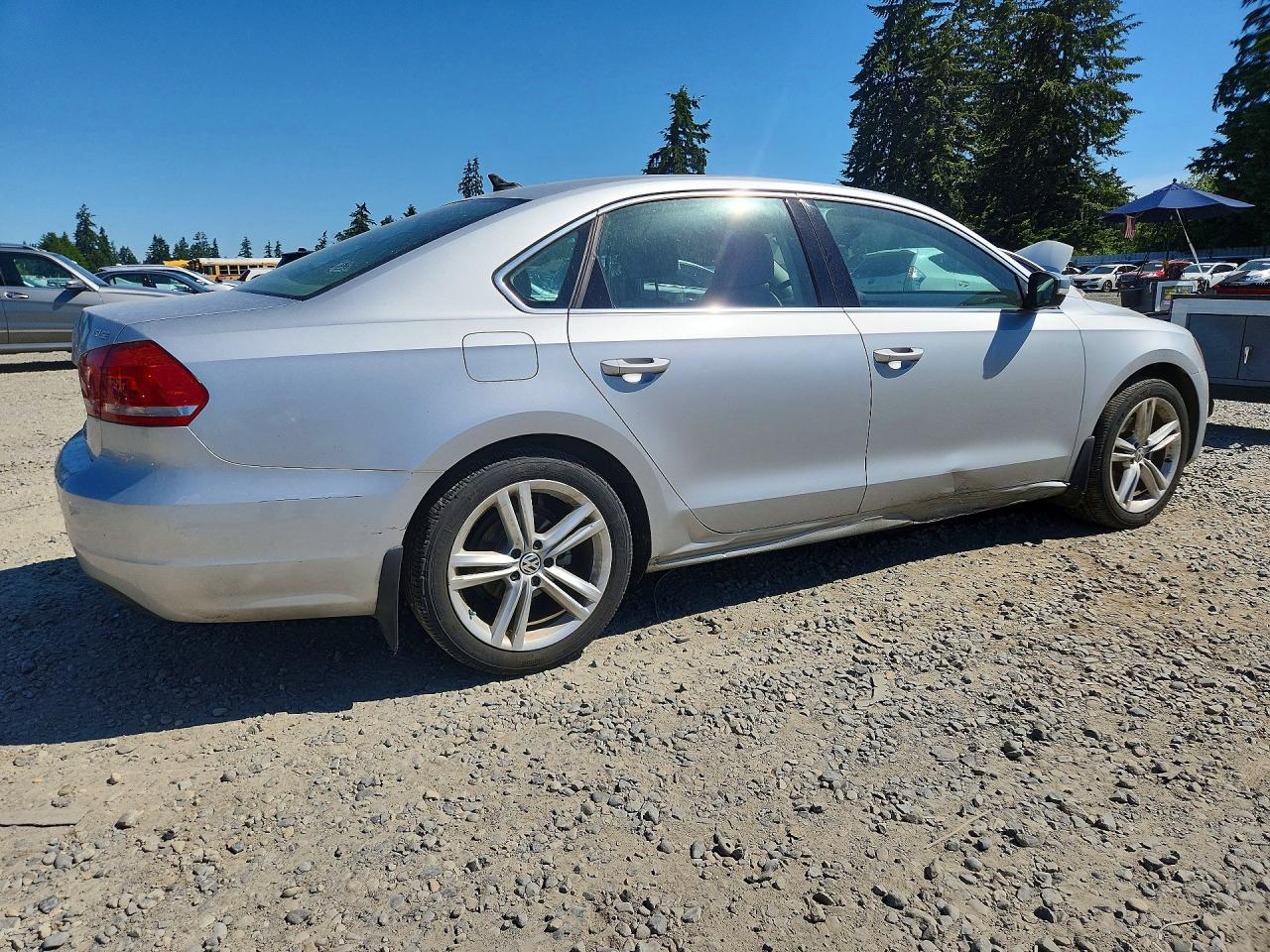 2014 Volkswagen Passat Se Silver vin: 1VWBT7A39EC108735