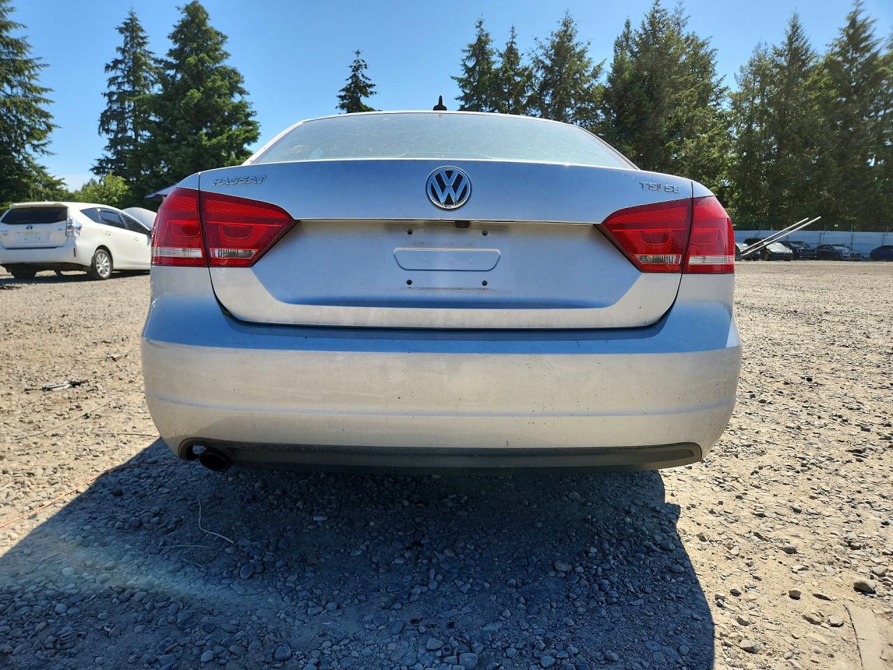 2014 Volkswagen Passat Se Silver vin: 1VWBT7A39EC108735