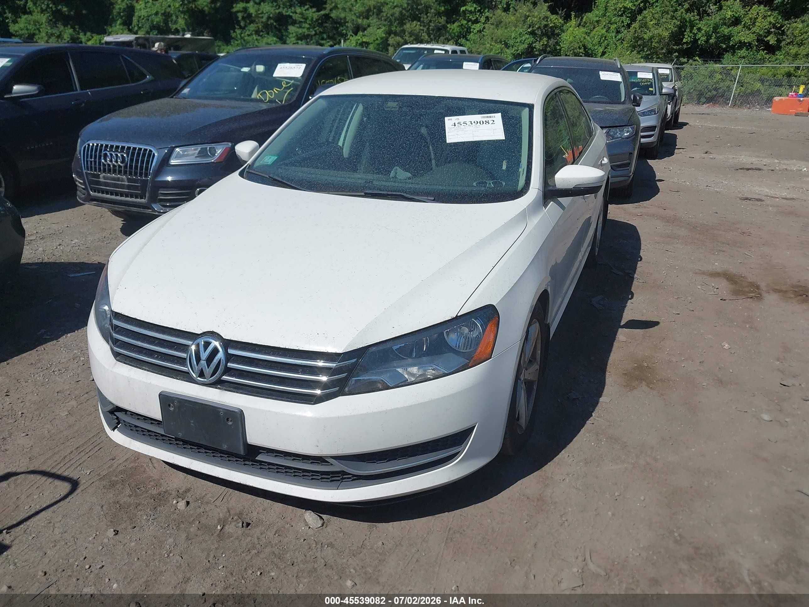 2015 Volkswagen Passat 1.8t Se White vin: 1VWBT7A39FC026828