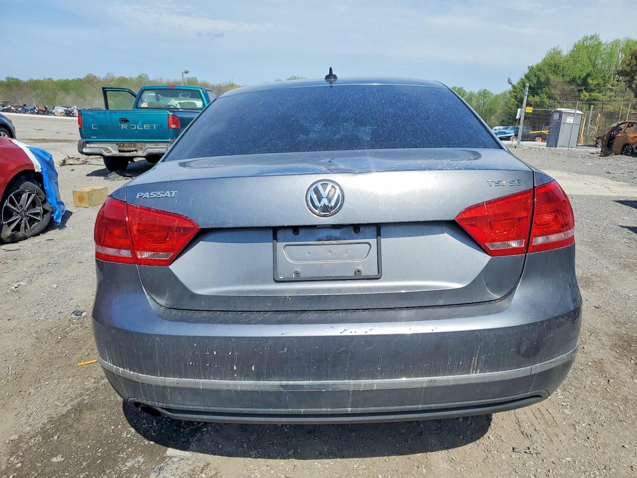 2015 Volkswagen Passat Se Gray vin: 1VWBT7A39FC072725