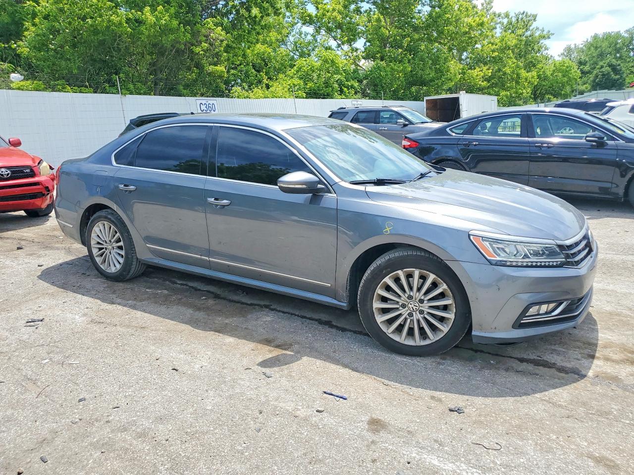2016 Volkswagen Passat Se Gray vin: 1VWBT7A39GC041248