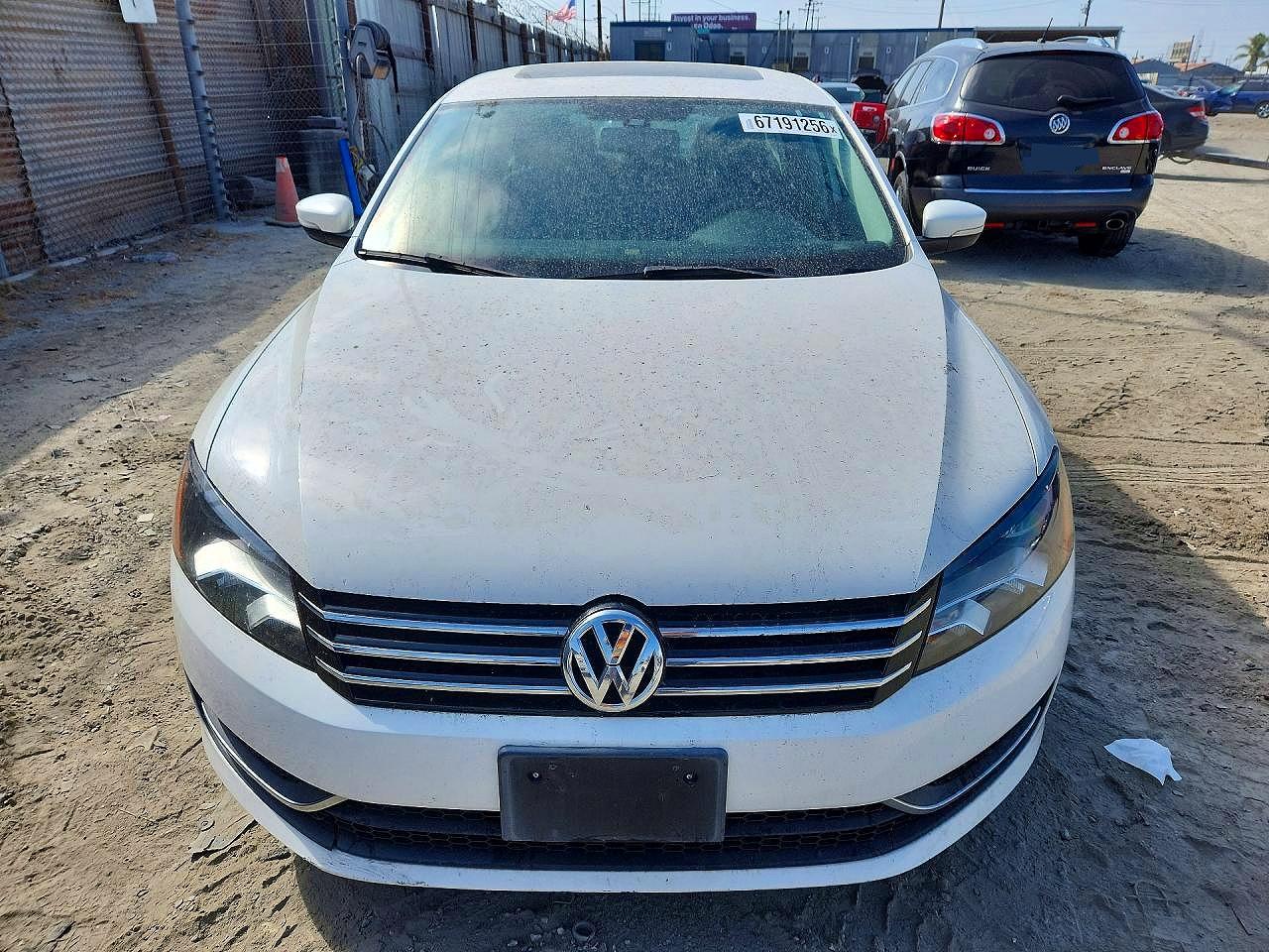 2014 Volkswagen Passat Se White vin: 1VWBT7A3XEC036573