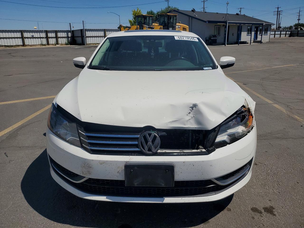 2014 Volkswagen Passat Se White vin: 1VWBT7A3XEC059075
