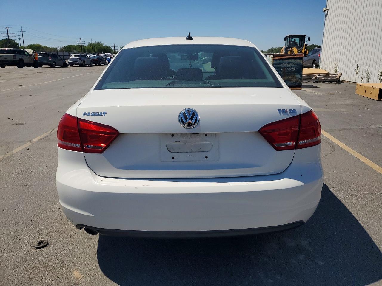 2014 Volkswagen Passat Se White vin: 1VWBT7A3XEC059075