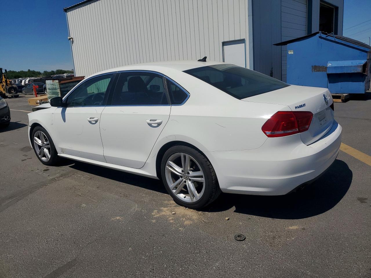 2014 Volkswagen Passat Se White vin: 1VWBT7A3XEC059075