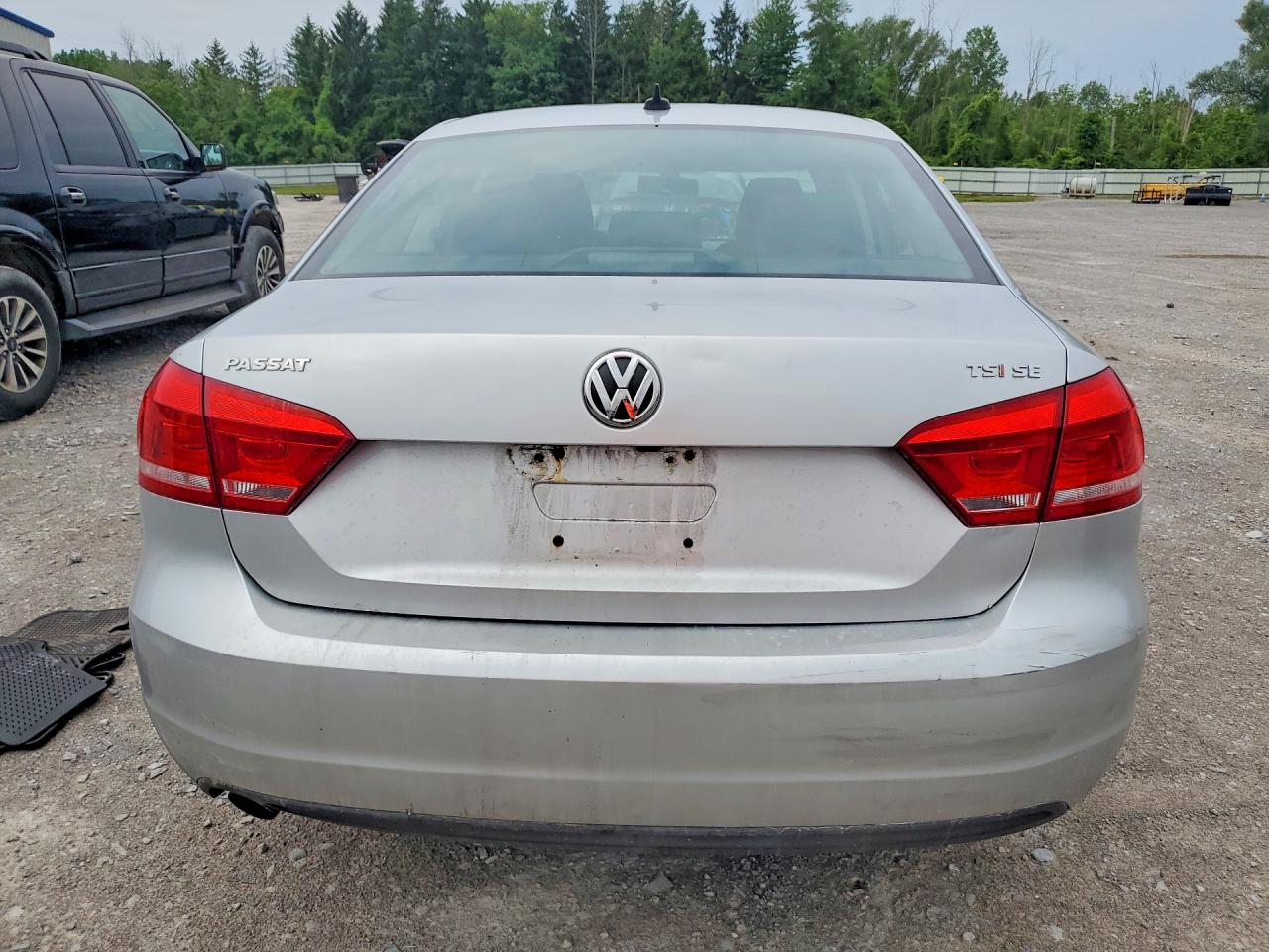 2014 Volkswagen Passat Se Silver vin: 1VWBT7A3XEC061473