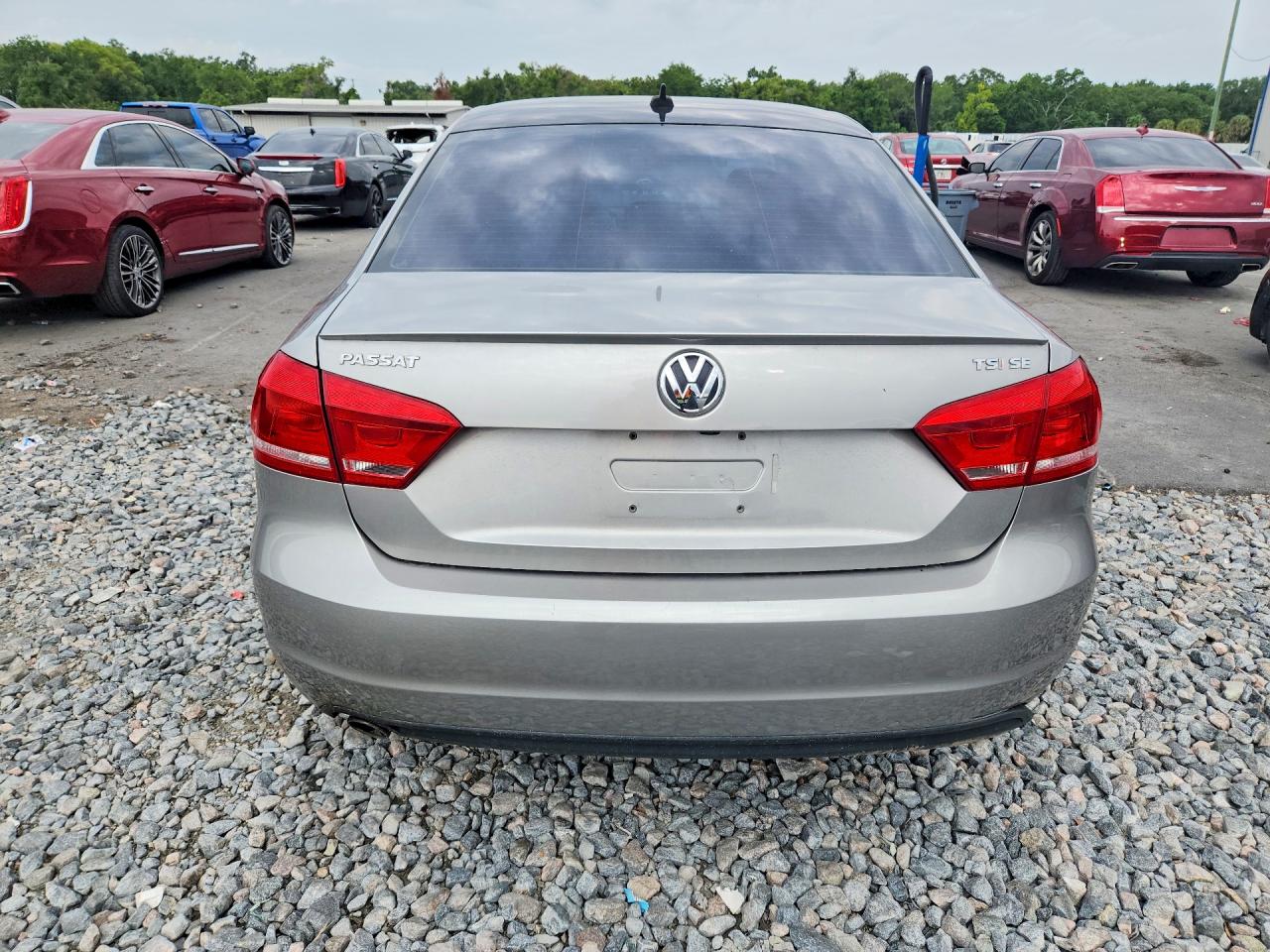2014 Volkswagen Passat Se Gray vin: 1VWBT7A3XEC093517