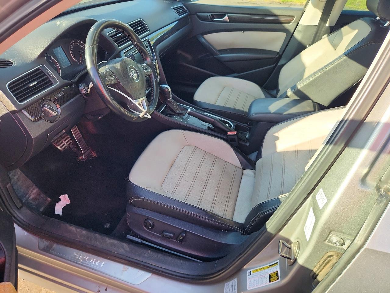 2014 Volkswagen Passat Se Gray vin: 1VWBT7A3XEC093517