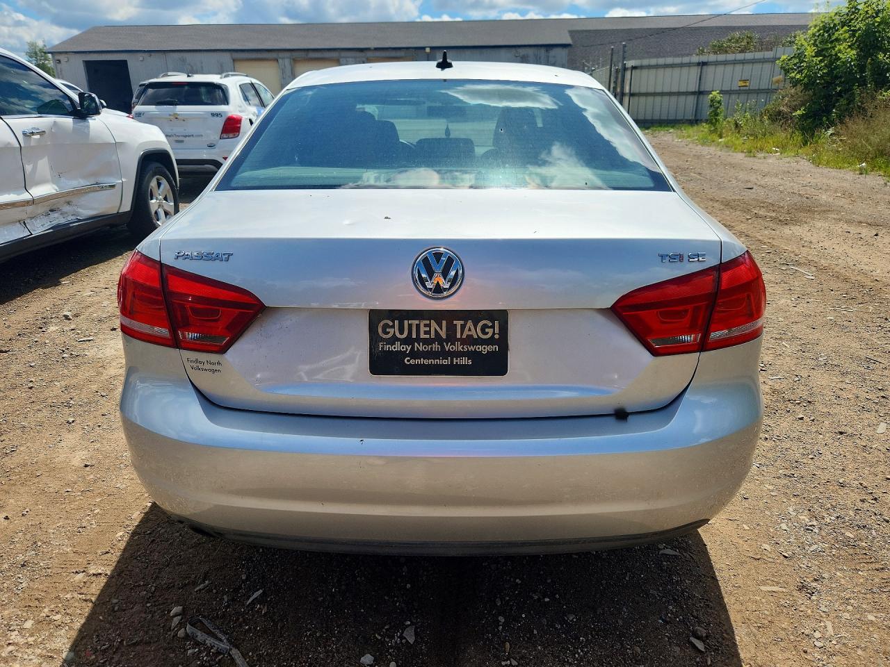 2014 Volkswagen Passat Se Silver vin: 1VWBT7A3XEC108730
