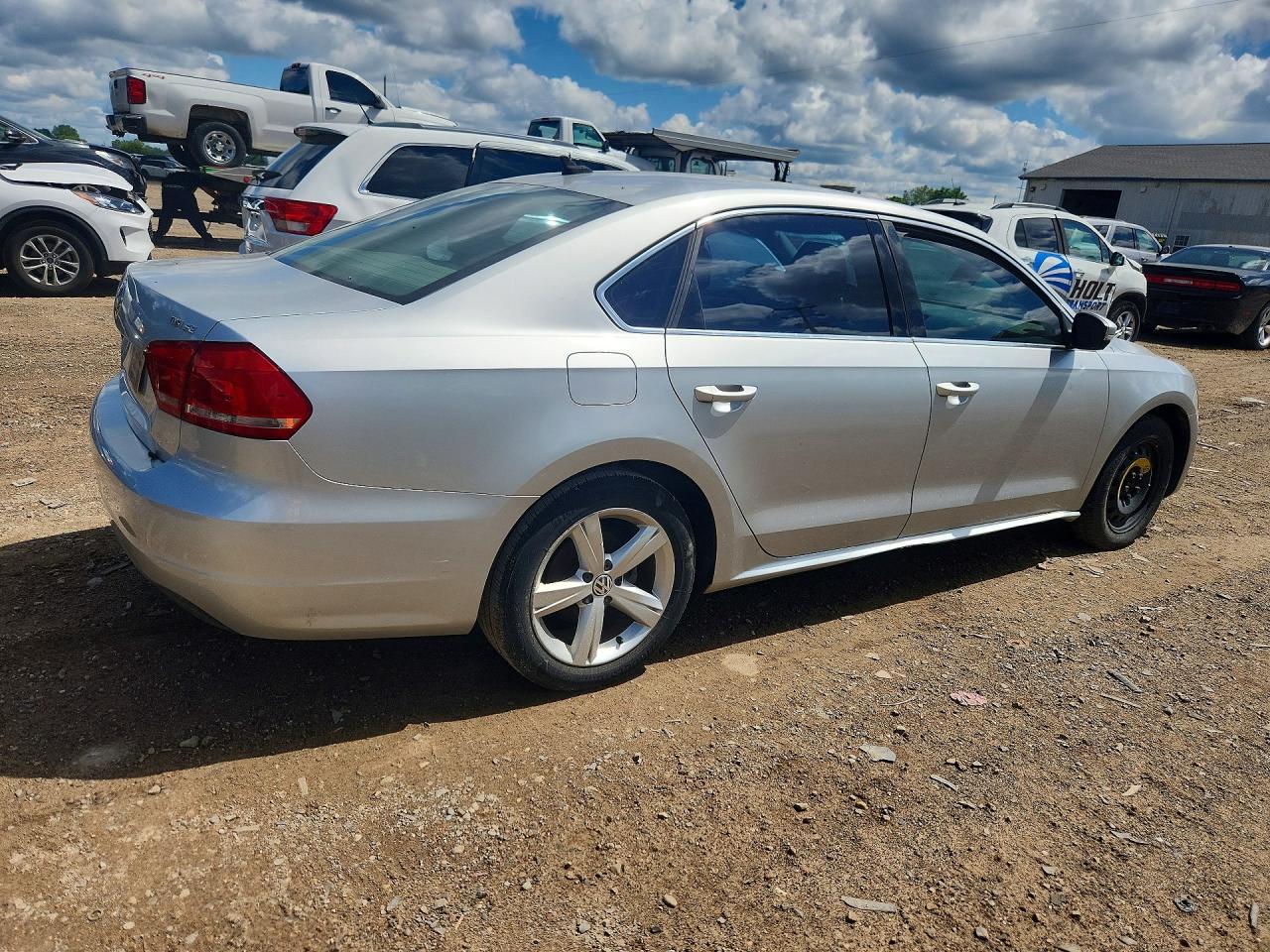 2014 Volkswagen Passat Se Silver vin: 1VWBT7A3XEC108730