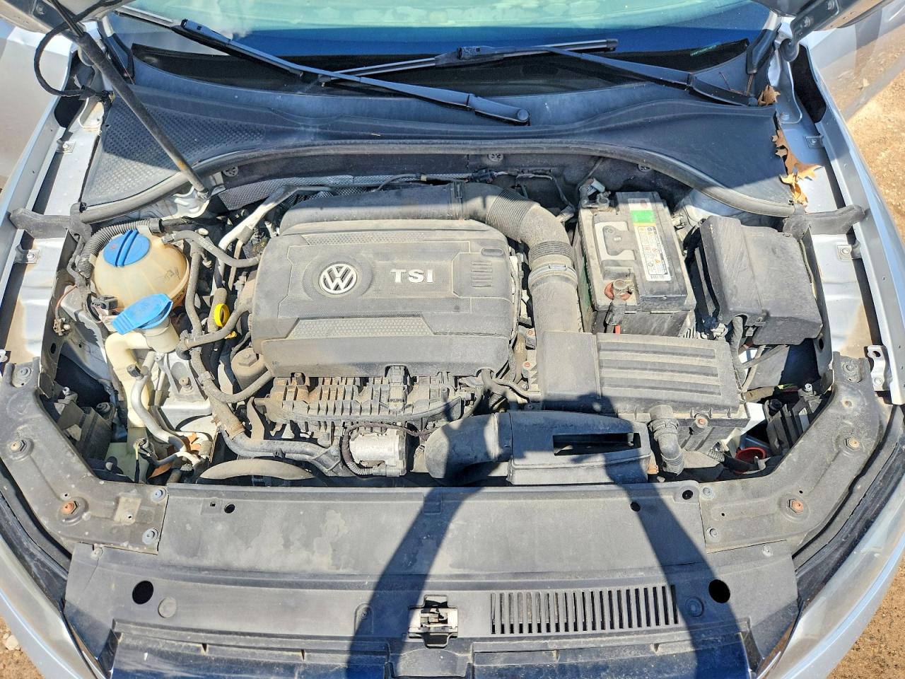 2014 Volkswagen Passat Se Silver vin: 1VWBT7A3XEC108730