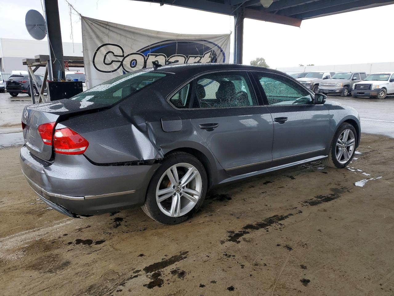 2015 Volkswagen Passat Se Gray vin: 1VWBT7A3XFC011335