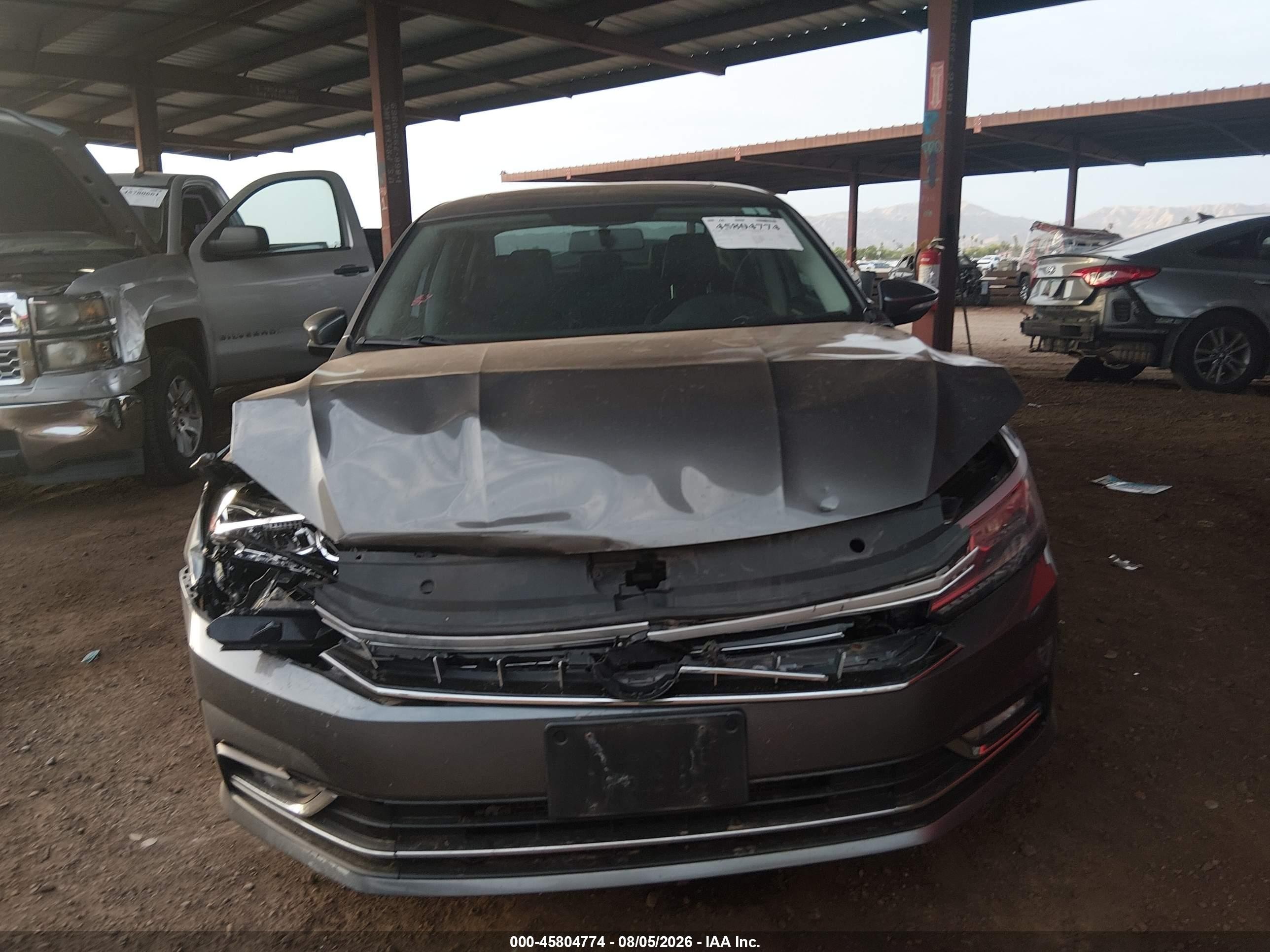 2017 Volkswagen Passat 1.8t Se Серый vin: 1VWBT7A3XHC018286