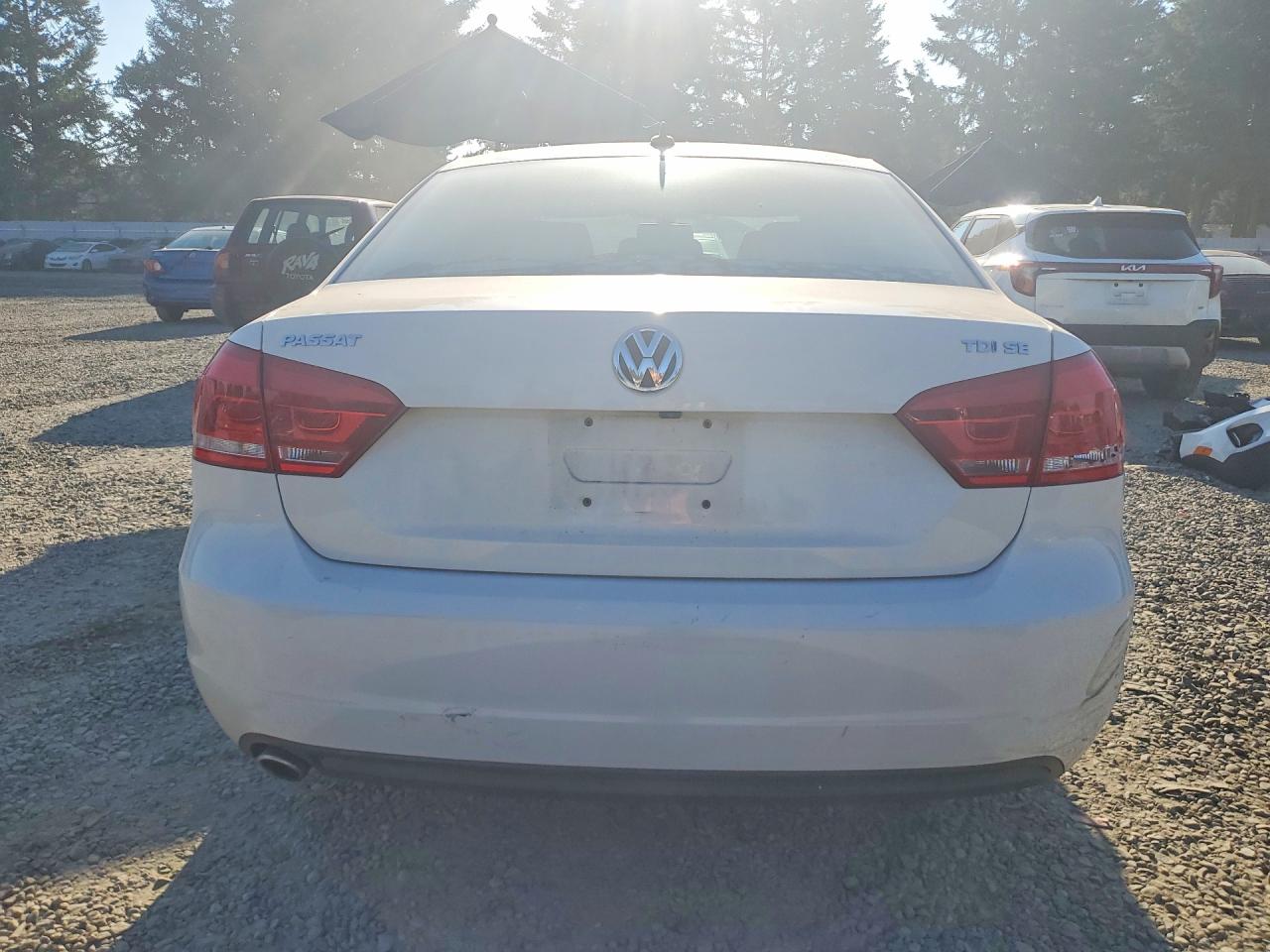 2015 Volkswagen Passat Se White vin: 1VWBV7A30FC025562